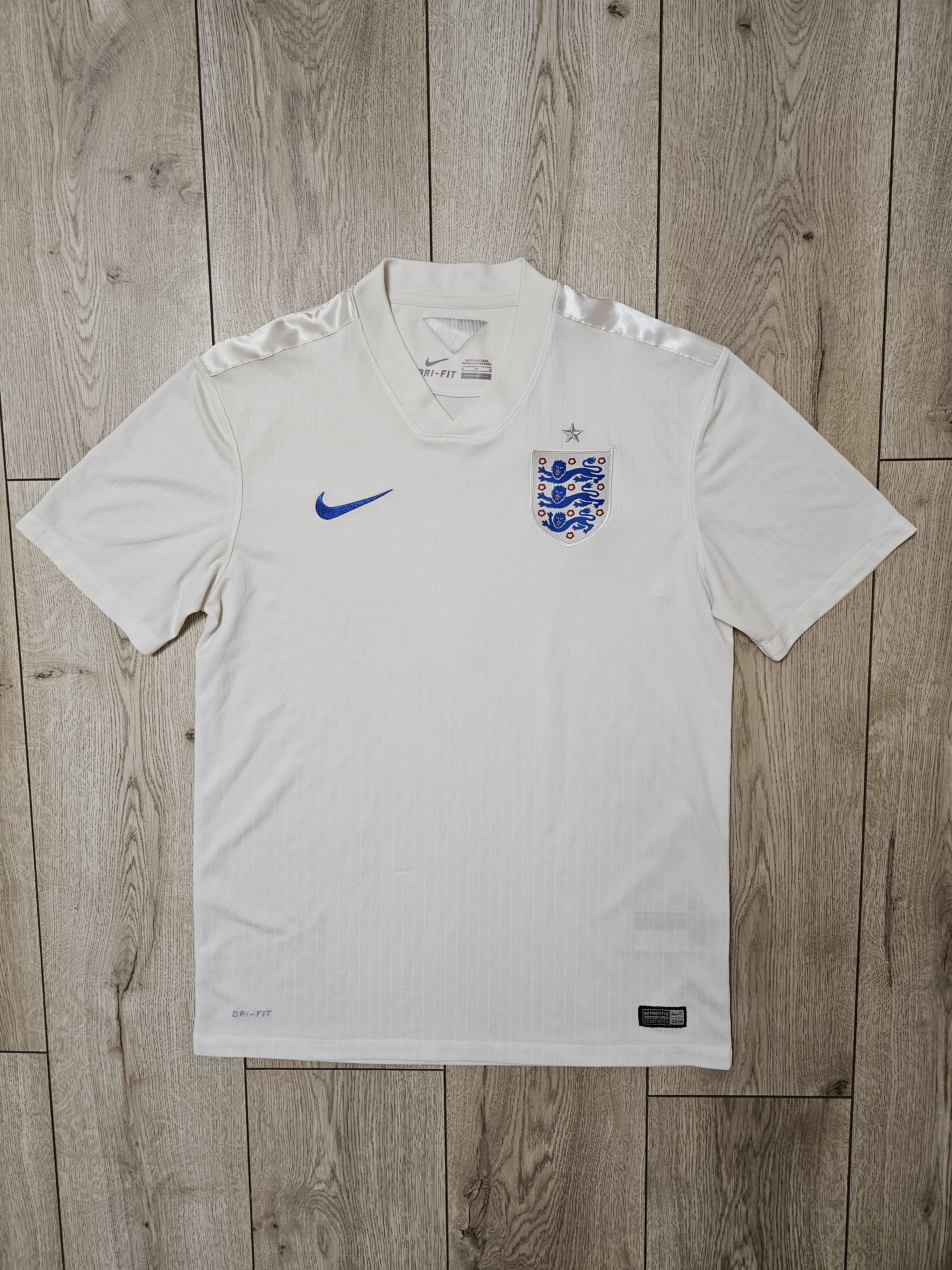 Nike ENGLAND 2014 2016 HOME FOOTBALL SHIRT SOCCER JERSEY Size US M / EU 48-50 / 2 - 1 Thumbnail
