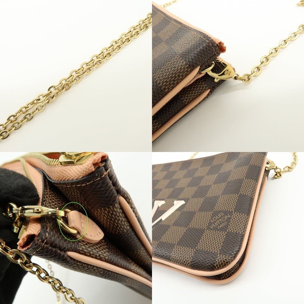 Louis Vuitton Louis Vuitton Damier Ebene Pochette Double Zip Size ONE SIZE - 4 Thumbnail