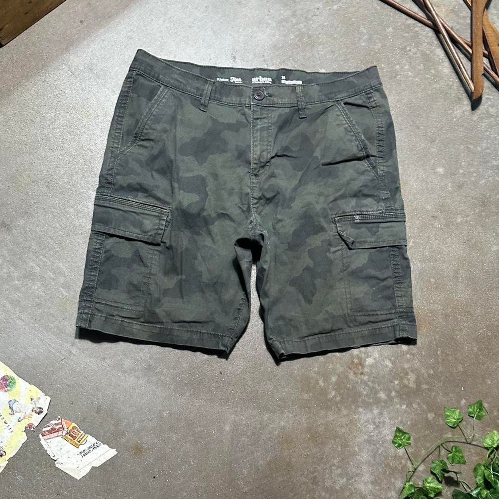 Urban Pipeline Urban Pipeline Camo Cargo Shorts Baggy Skater Camouflage Size US 36 / EU 52 - 2 Thumbnail