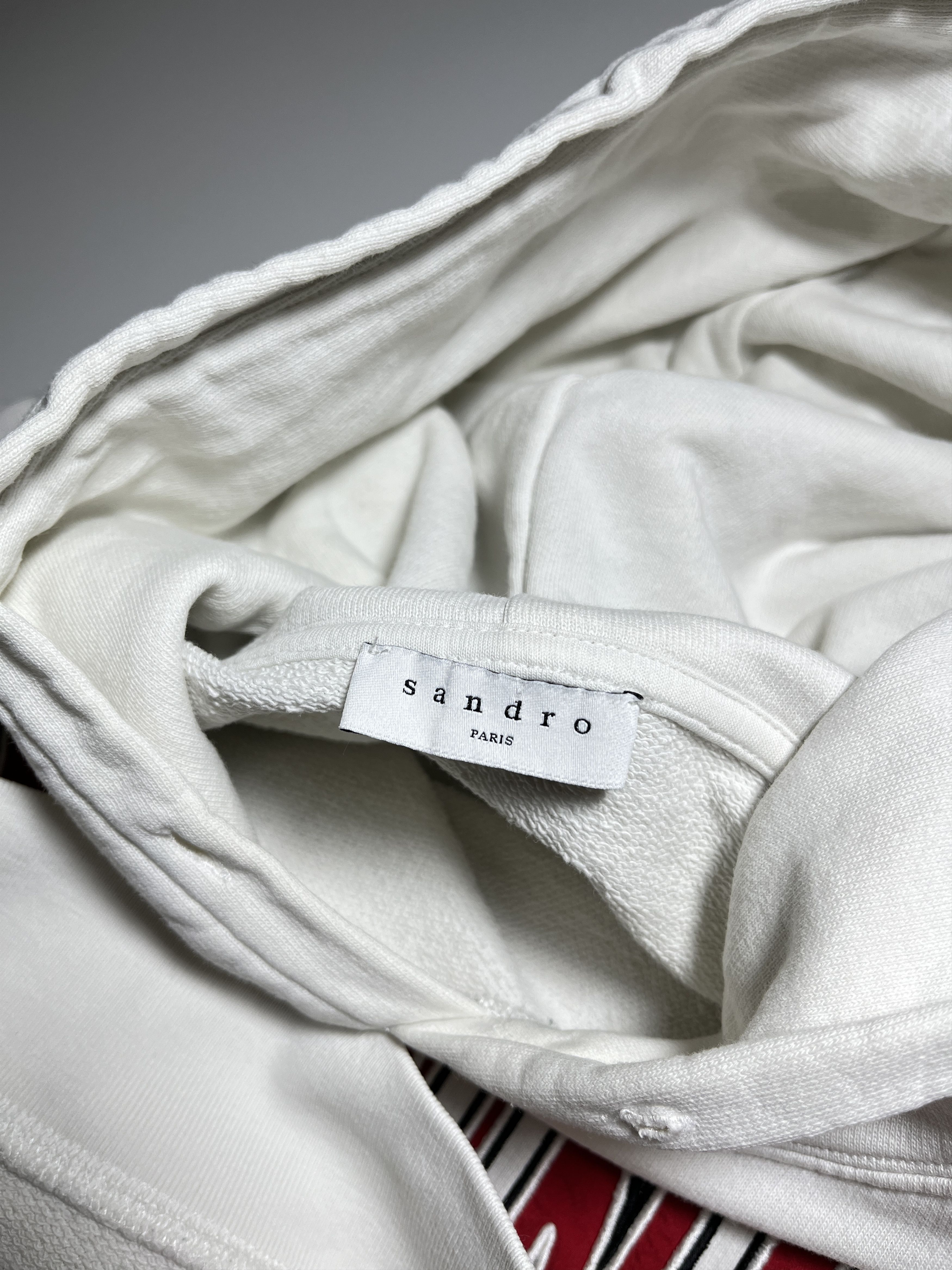 Sandro Sandro Women's Happening White Hoodie Size L Size L / US 10 / IT 46 - 8 Thumbnail