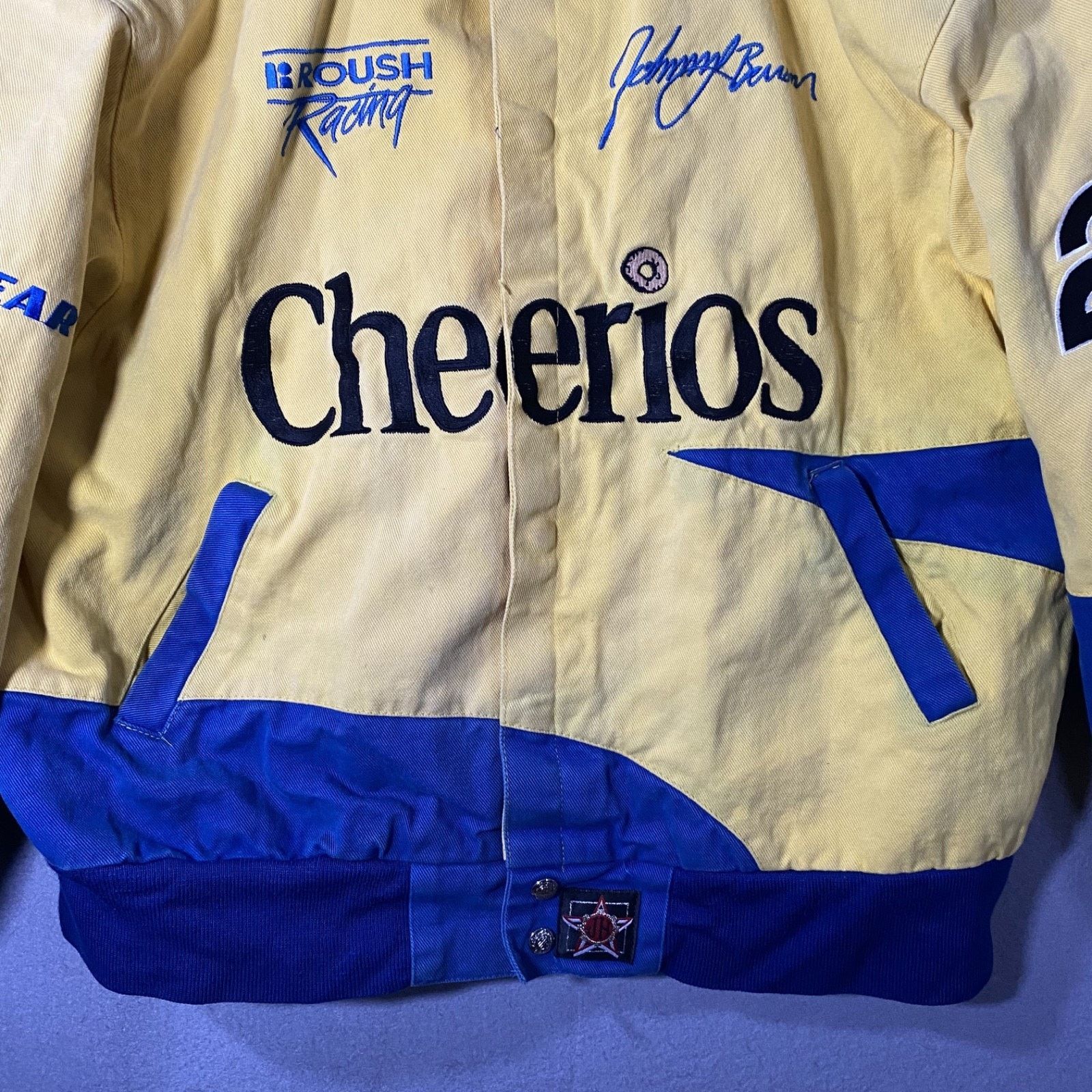 JH Design Vintage Cheerios Racing Johnny Benson Jacket Coat USA Large Size US L / EU 52-54 / 3 - 3 Thumbnail