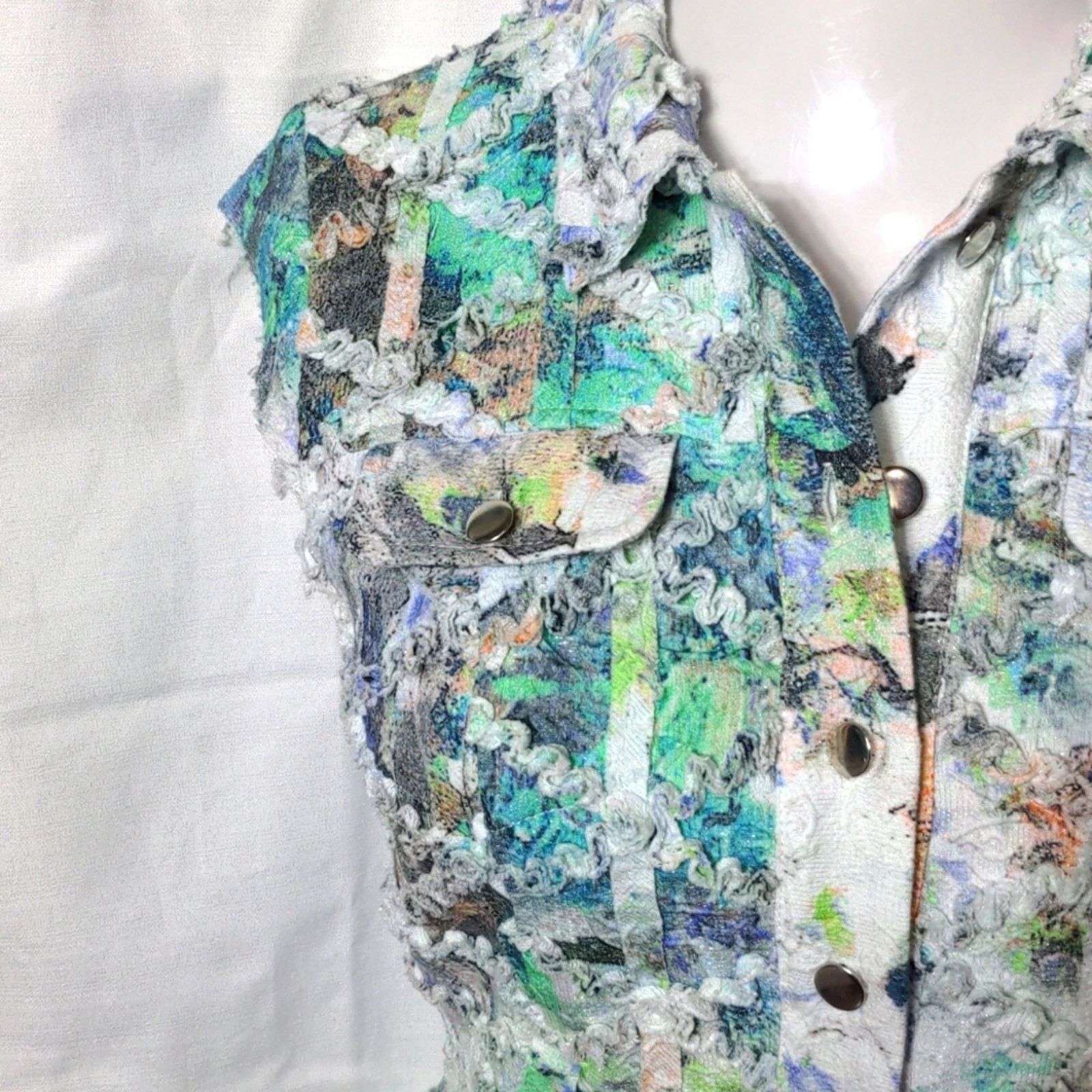 Other ALBERTO MAKALI Watercolor Sleeveless Vest Size 6 Size M / US 6-8 / IT 42-44 - 5 Thumbnail