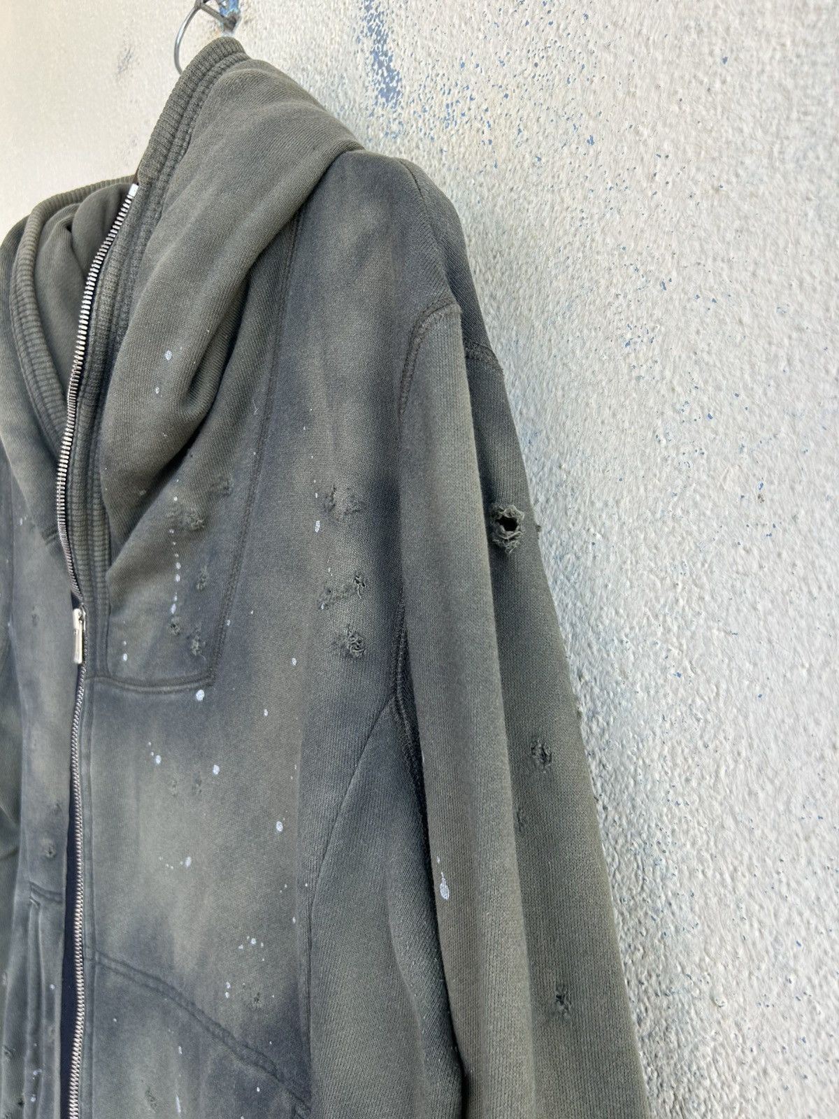 Japanese Brand × Seditionaries Armure Gunshots Distressed Hoodie Size US XS / EU 42 / 0 - 6 Thumbnail
