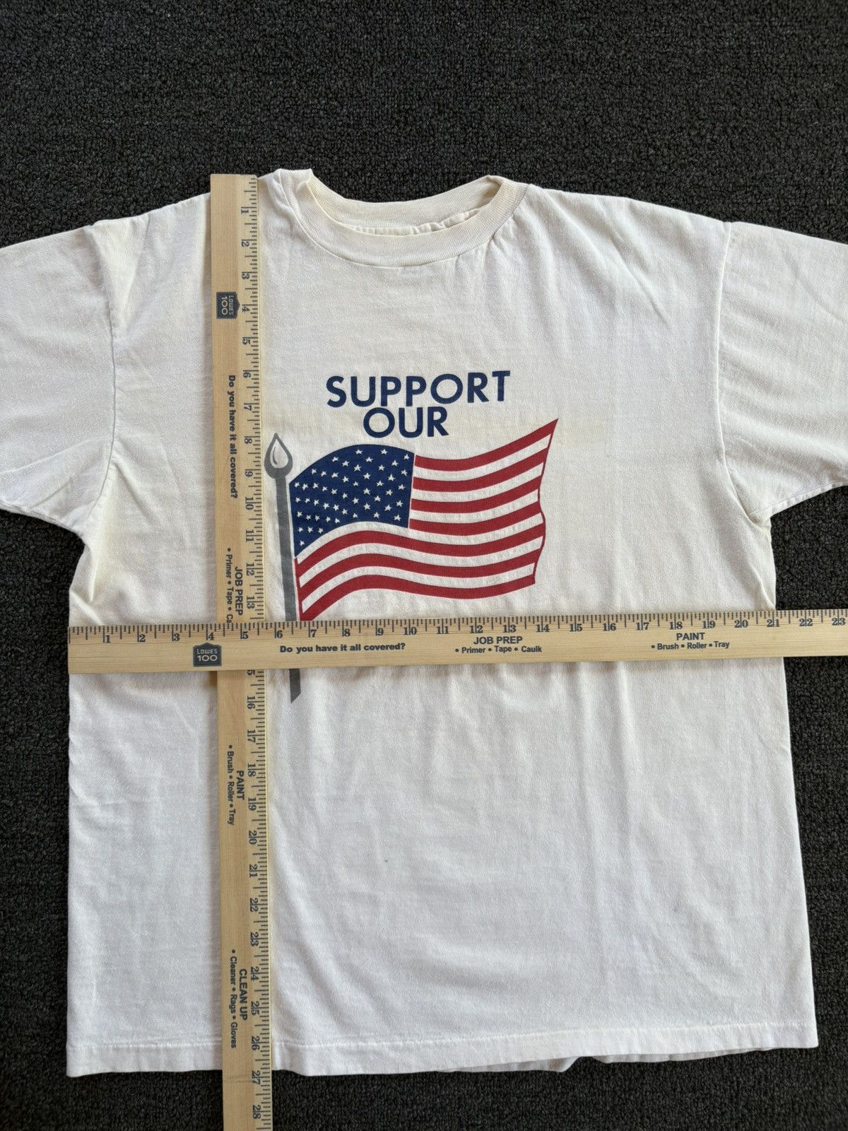 Other Vintage 90s Support Our Troops American Flag Tee Made in USA Size US M / EU 48-50 / 2 - 4 Thumbnail
