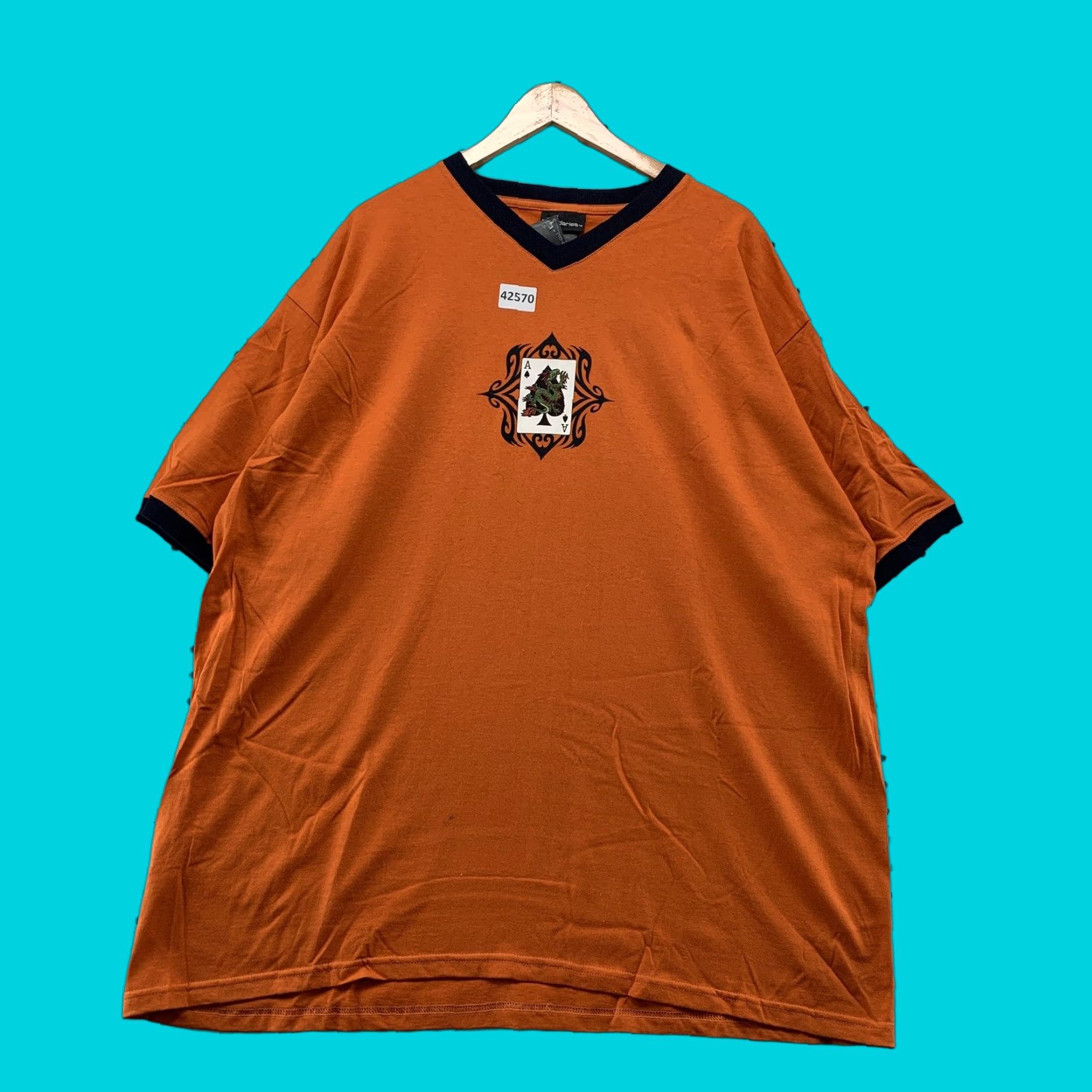 Vintage VINTAGE No Boundaries Dragon Jnco T-Shirt Mens 2XL Orange Short Sleeve Cotton NWT Size US XXL / EU 58 / 5 - 1 Thumbnail