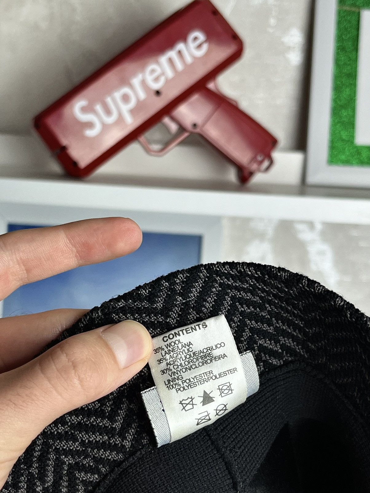 Kangol × Vintage Kangol Vintage Tweeds Hat Bucket 90s Y2K Streetwear Rap Size 30 - 10 Thumbnail