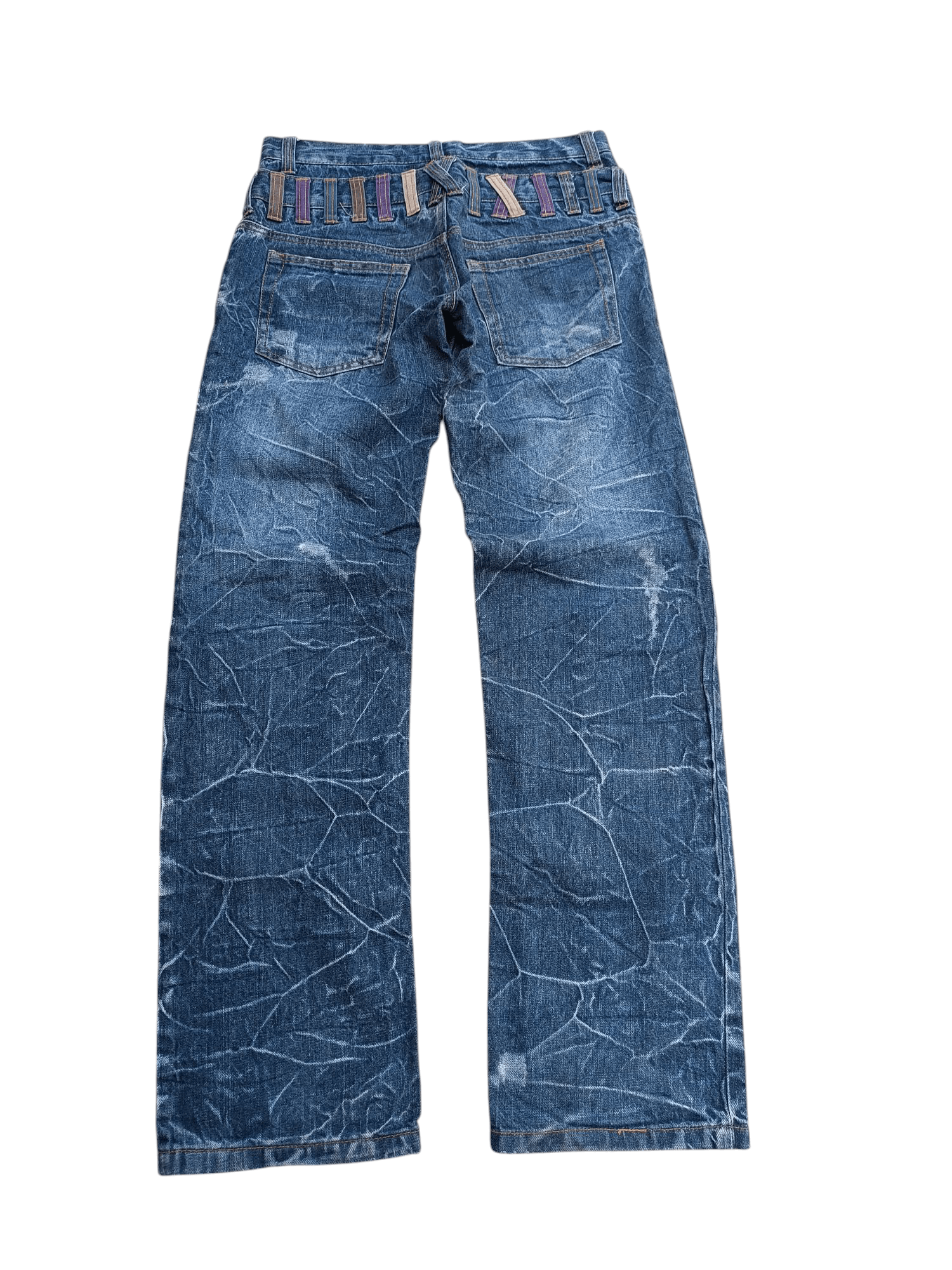 Hysteric Glamour × Japanese Brand × PPFM SICK🔥Nylaus Double Waist Distressed Denim E265 Size US 30 / EU 46 - 2 Thumbnail