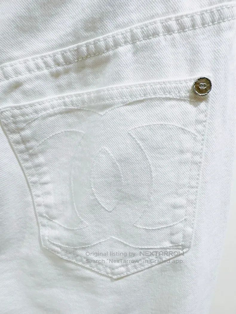 Chanel Chanel White jeans Size 26" / US 2 / IT 38 - 3 Thumbnail
