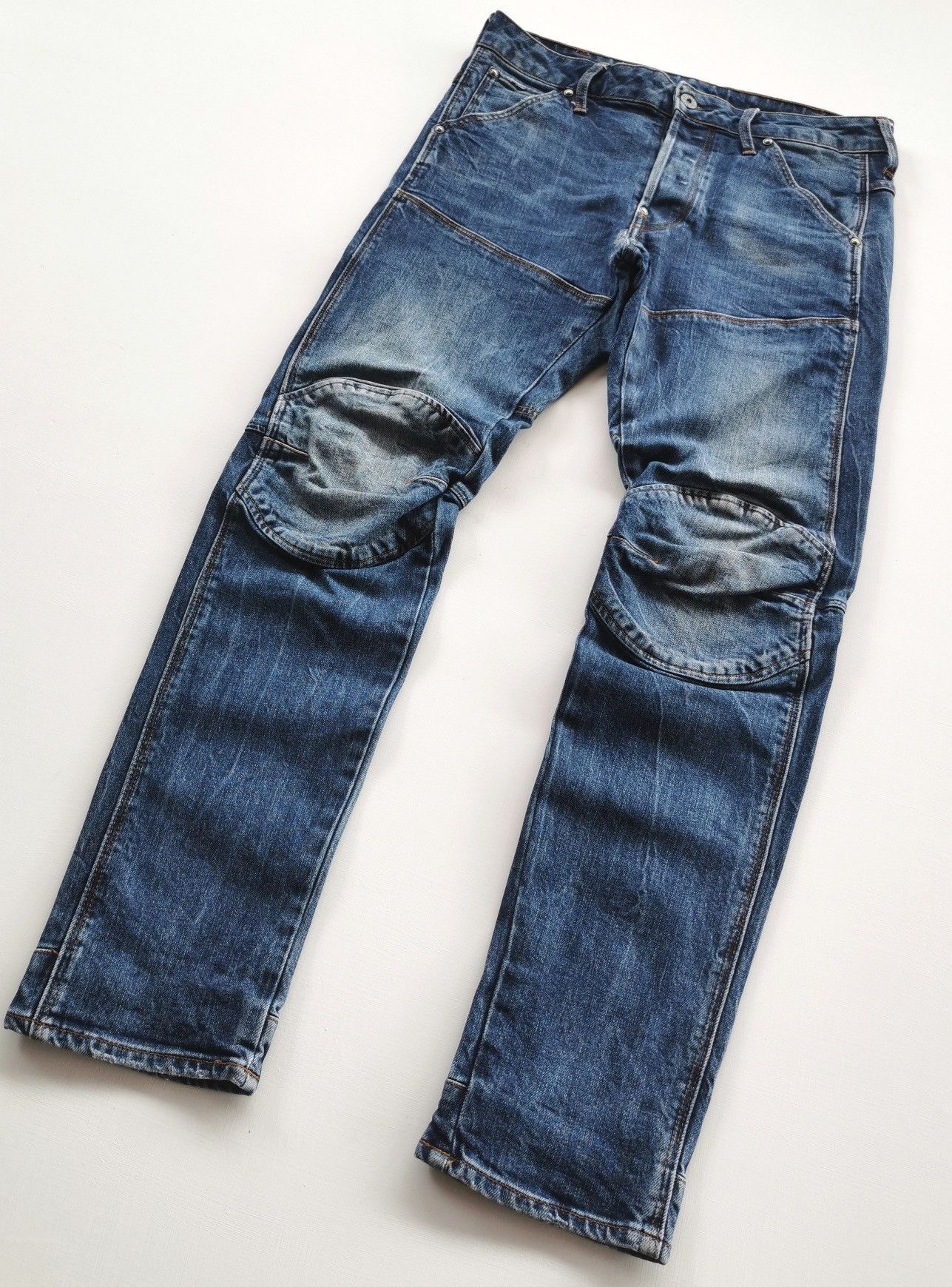 G-Star 3D Slim Patch Knee Denim Jeans Size US 30 / EU 46 - 3 Thumbnail