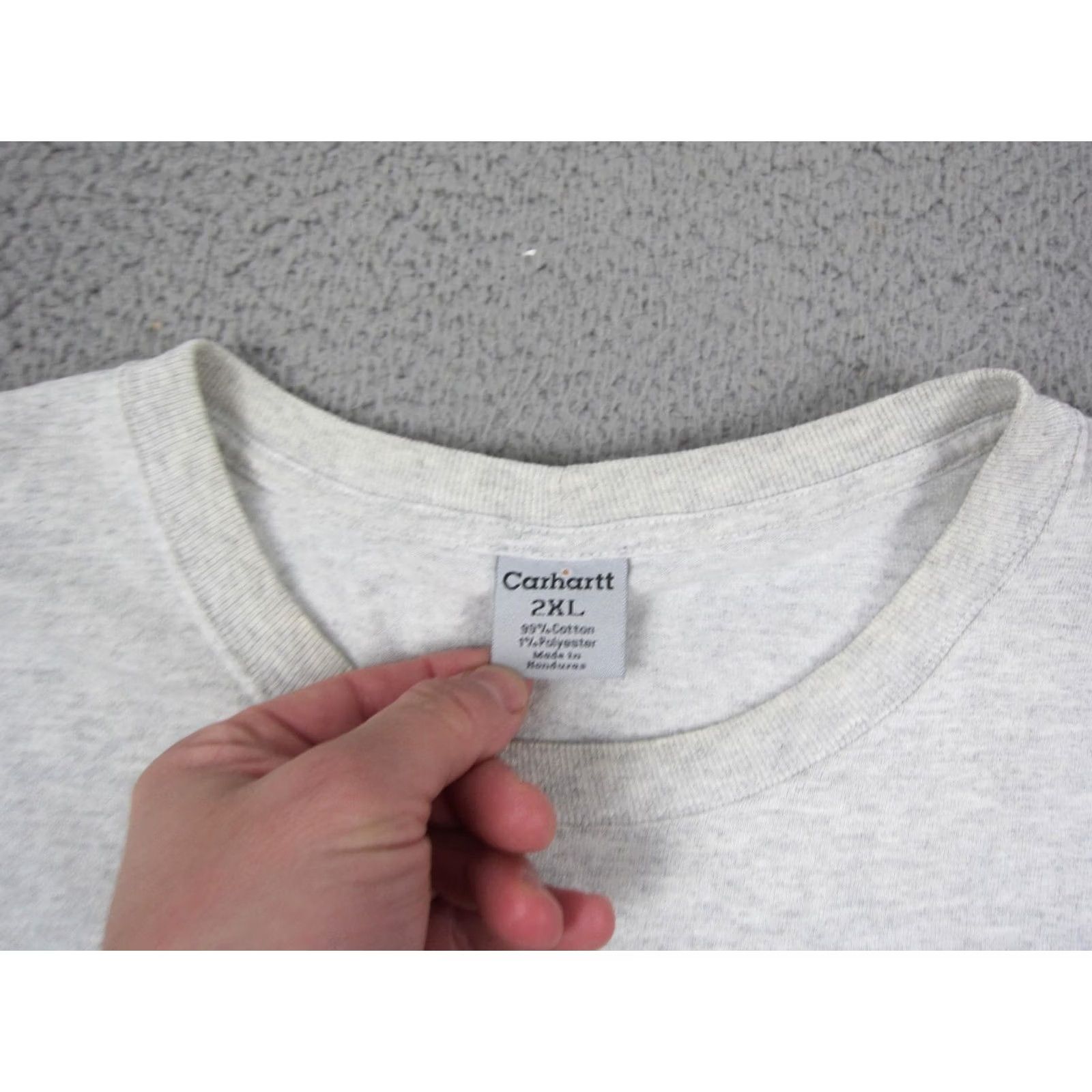 Carhartt VINTAGE Carhartt Shirt Mens XL Gray Loose Fit Heavyweight Pocket Size US XL / EU 56 / 4 - 4 Thumbnail