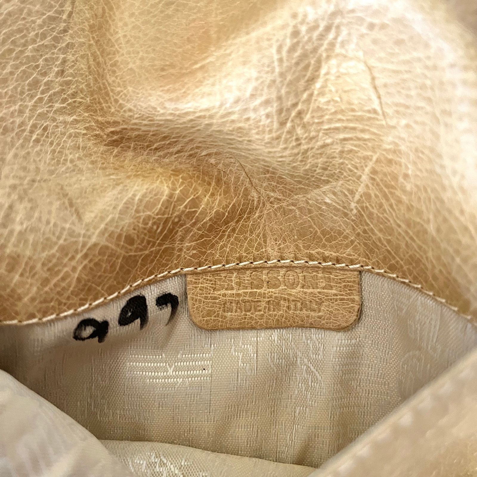 Missoni × Vintage Missoni Vintage Neutral Striped Knit Leather Flap Belt Bag Size ONE SIZE - 4 Thumbnail