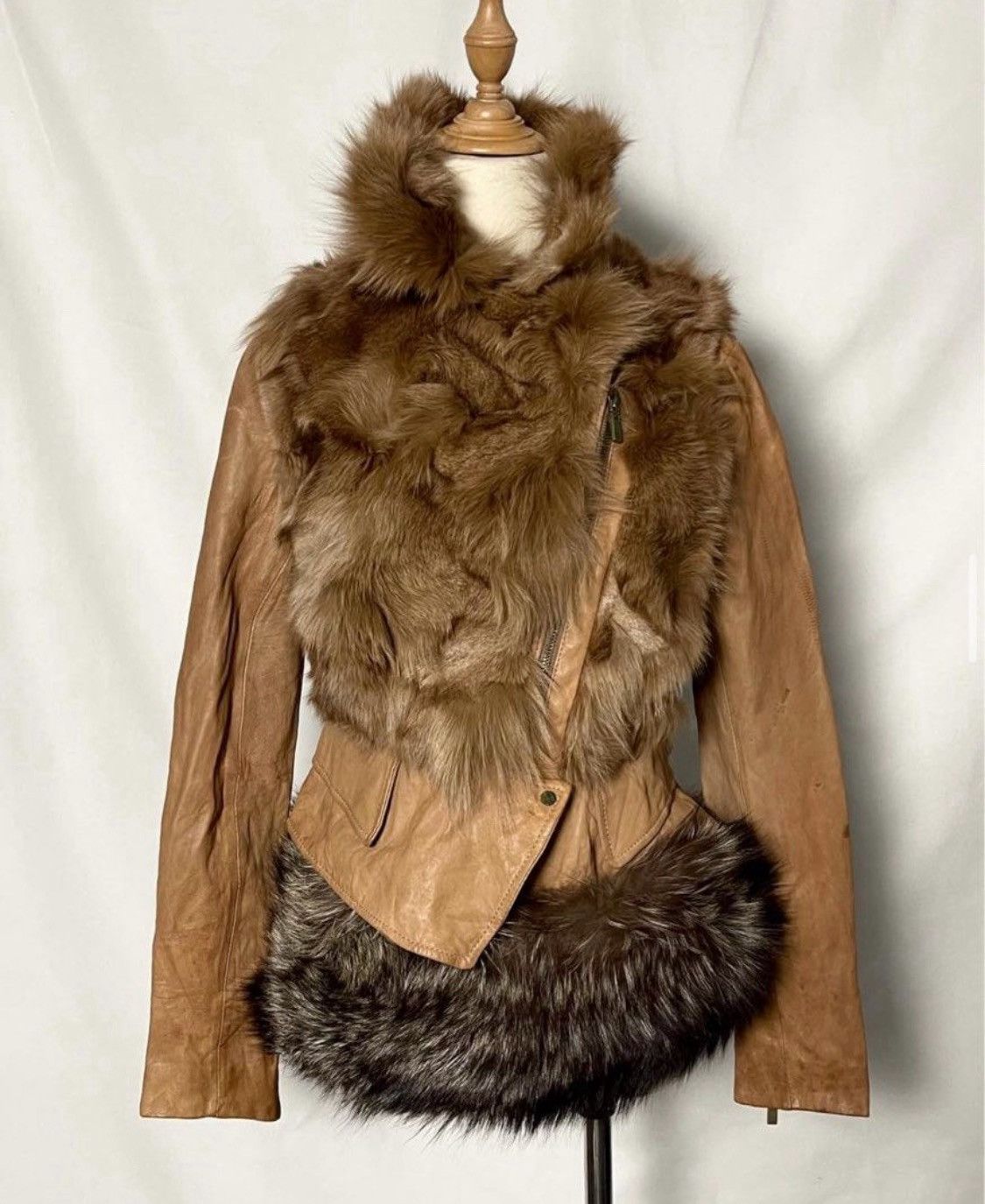 Other Real Fur Leather Jacket Size XS / US 0-2 / IT 36-38 - 1 Preview