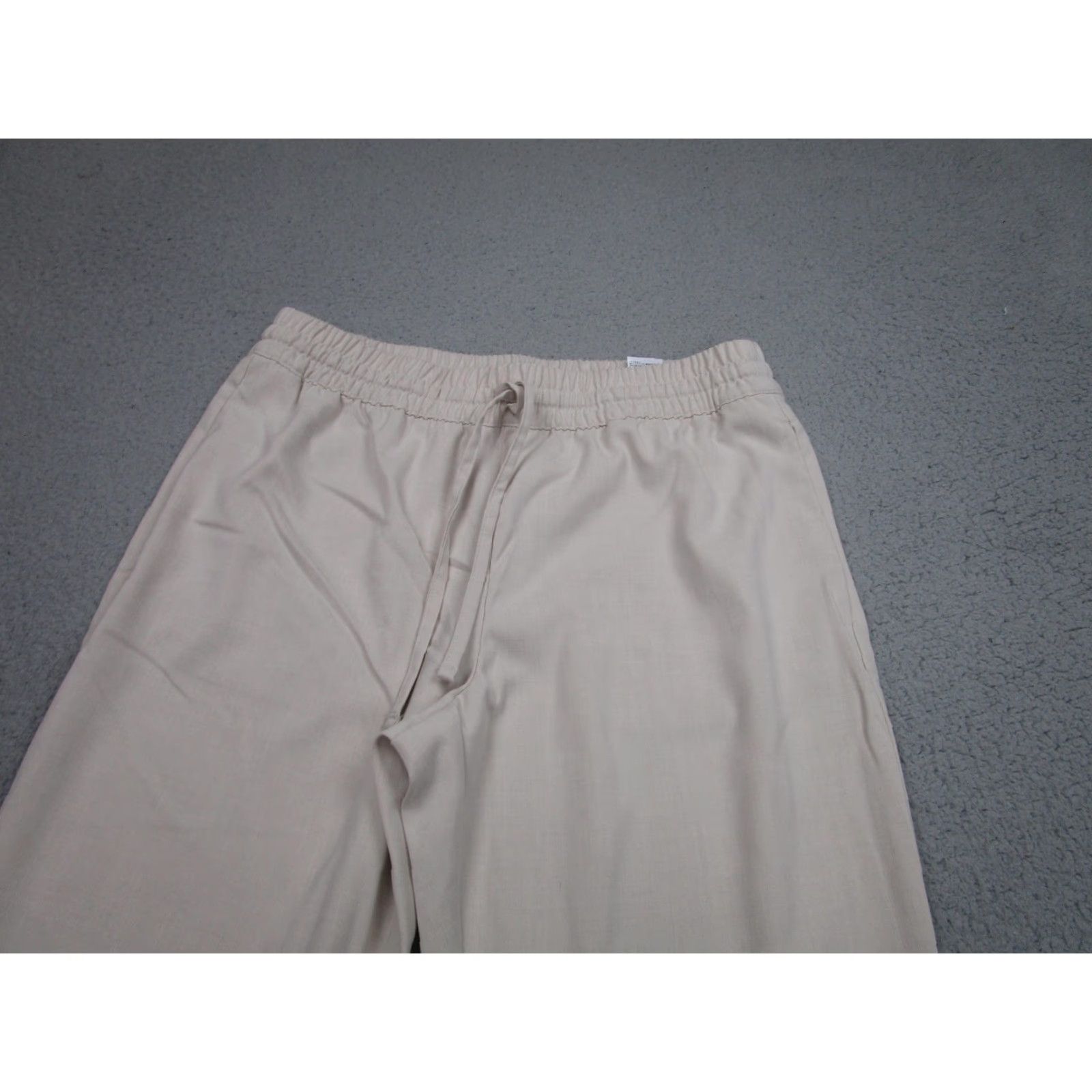 Banana Republic Banana Republic Pants Womens M beige Tapered Fit Chino Elastic Waist Stretch Size 32" / US 10 / IT 46 - 2 Thumbnail