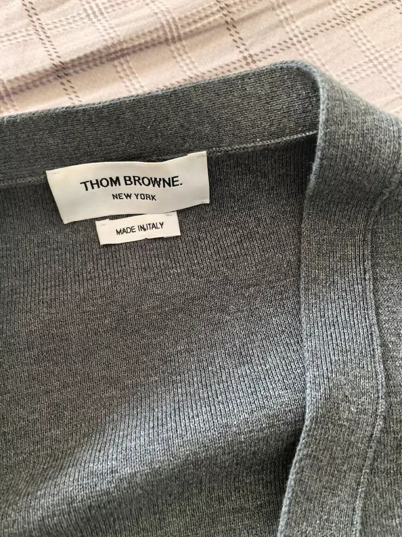 Thom Browne Thom Browne Gray four-in-the-crotch sweater Size US S / EU 44-46 / 1 - 3 Thumbnail
