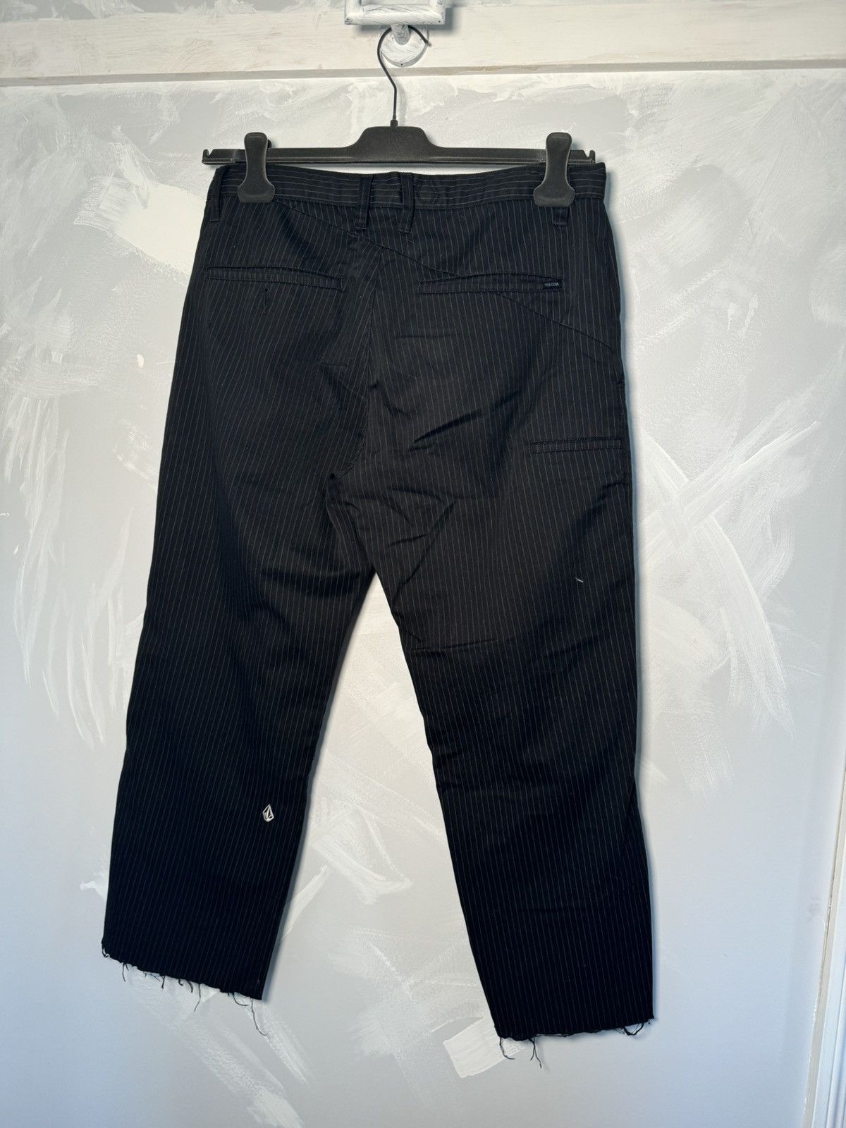 Volcom Volcom Black Dress Pants Skater Pants Stripped Vintage Size US 32 / EU 48 - 2 Thumbnail