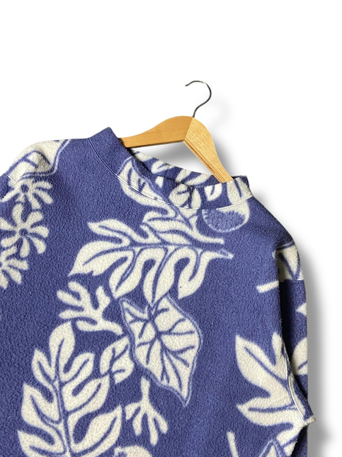 Japanese Brand LA2 Deux Brand Printed Fleece Pullover Sweater (154) Size US S / EU 44-46 / 1 - 5 Thumbnail