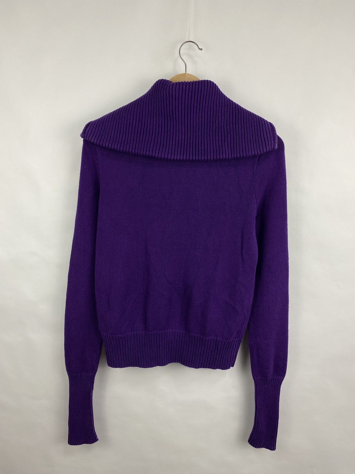 Ralph Lauren 🇺🇸 Vintage 90s Avant Garde Ralph Lauren Zip Sweater Y2K Size L / US 10 / IT 46 - 10 Thumbnail