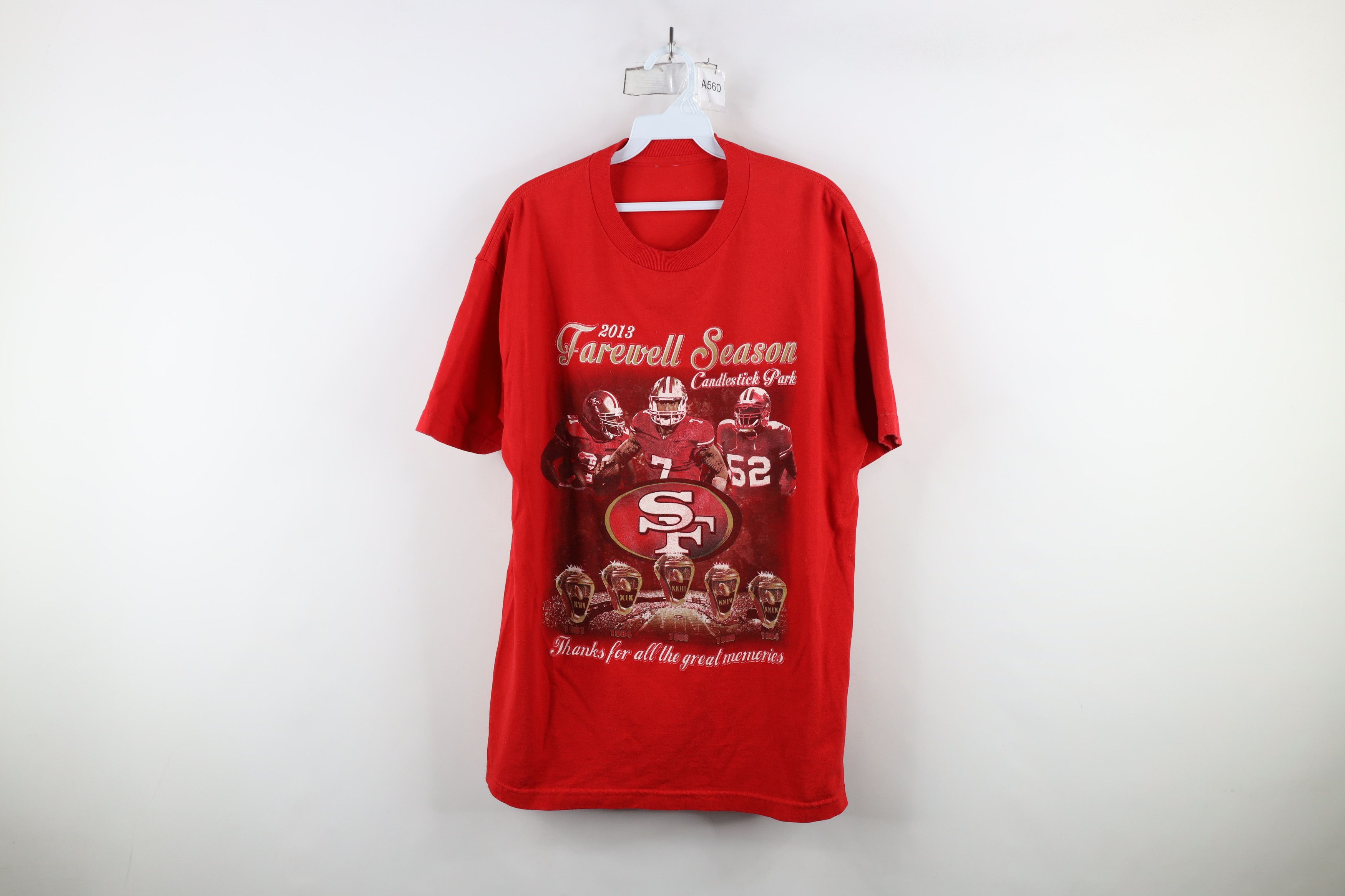 Vintage Vintage Y2K 2013 Farewell Season San Francisco 49ers T-Shirt Size US L / EU 52-54 / 3 - 1 Thumbnail