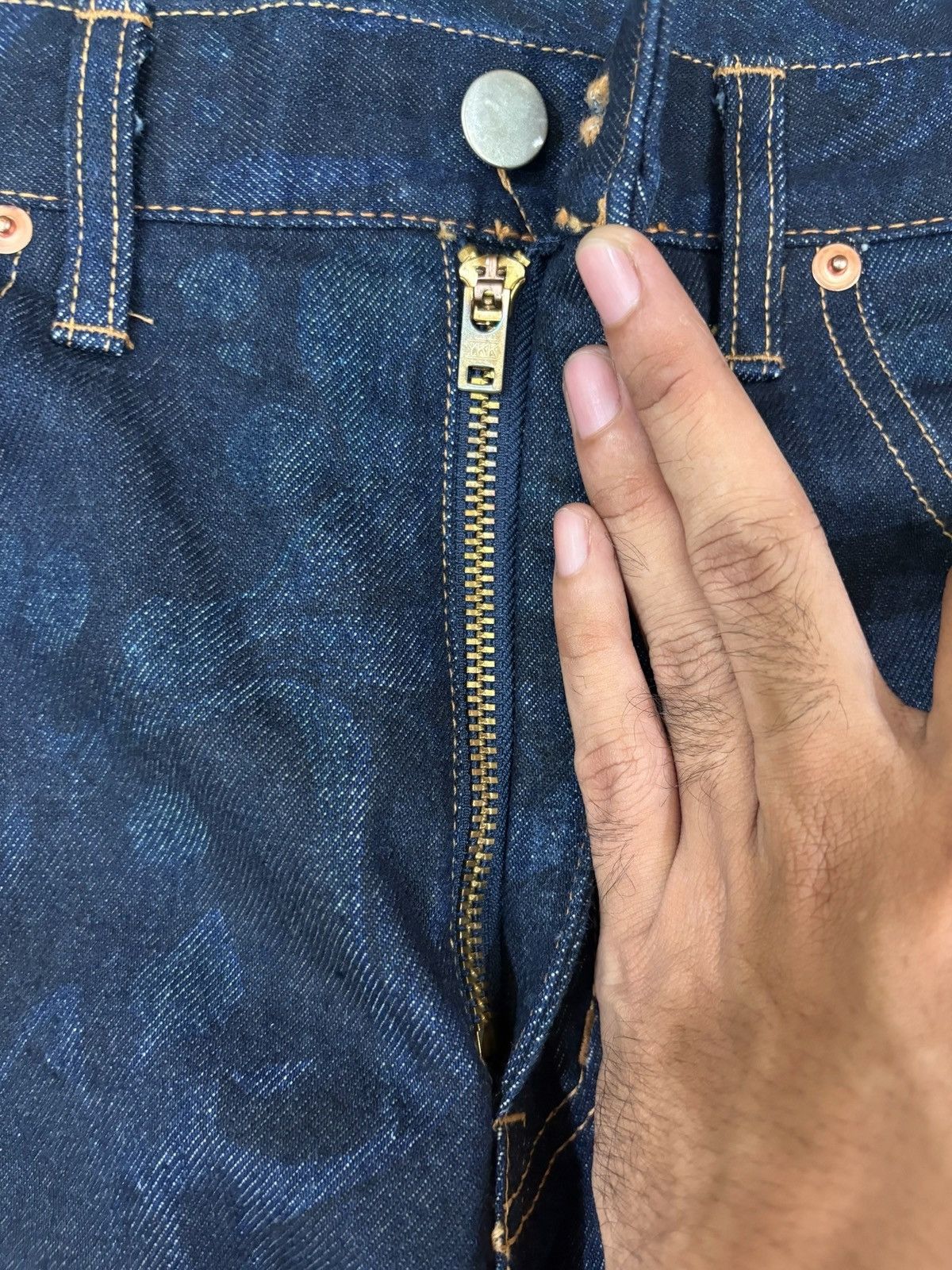 Comme des Garcons Homme RARE CDG Homme Floral Paisley Jacquard Artisanal Jeans Size US 31 - 3 Thumbnail