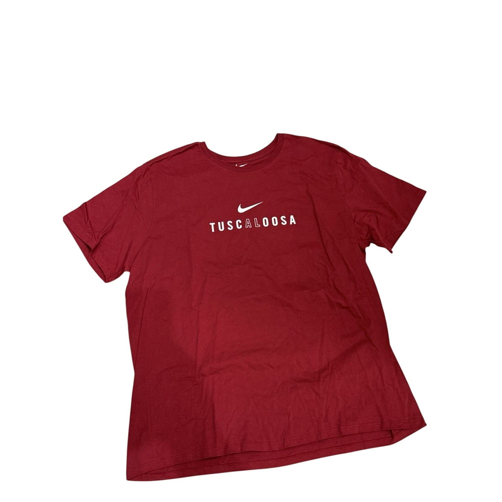 Nike Nike College Burgundy Tuscalooosa Athletic Swoosh Tee Shirt Size US XXL / EU 58 / 5 - 1 Thumbnail