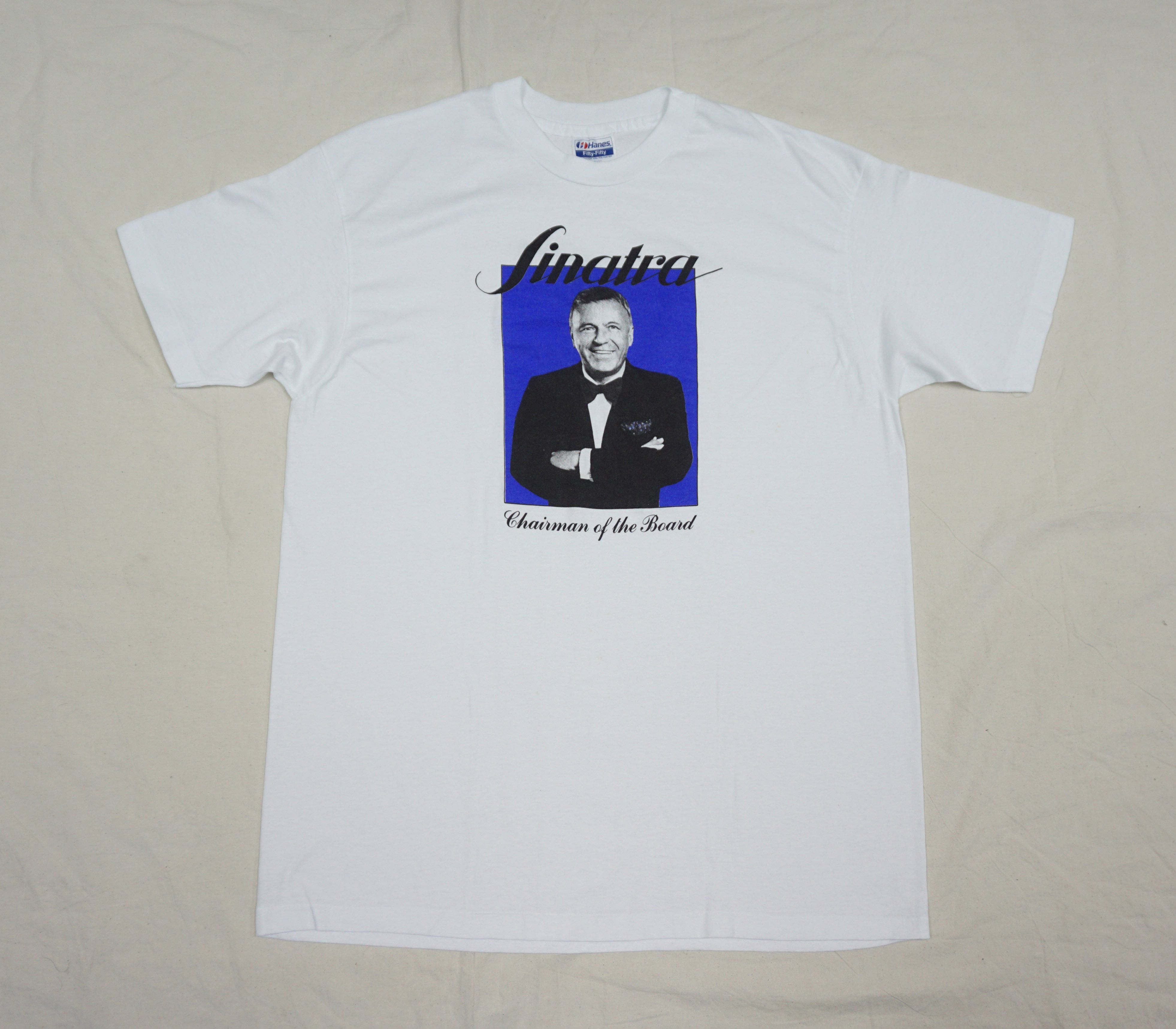 Designer × Vintage 80's Sinatra "Chairman of the Board" T-shirt, Made In USA Size US XL / EU 56 / 4 - 1 Thumbnail