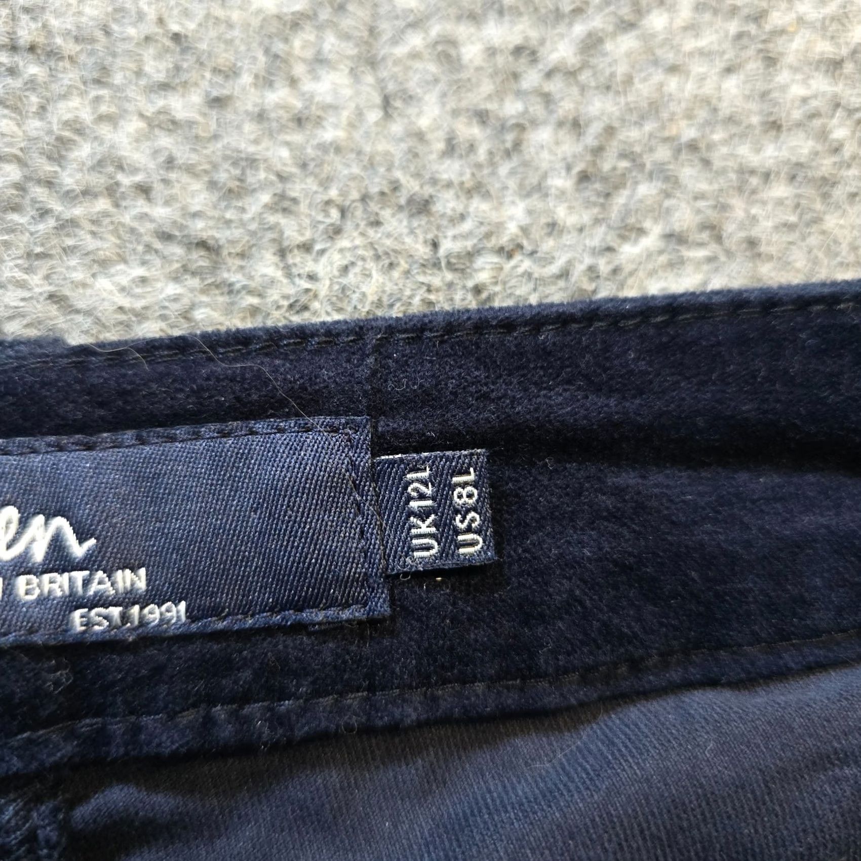 Boden Boden Pants Womens Size 8 Long Blue Velour The Soho Skinny Soft Capsule Casual Pants Size 30" / US 8 / IT 44 - 5 Thumbnail