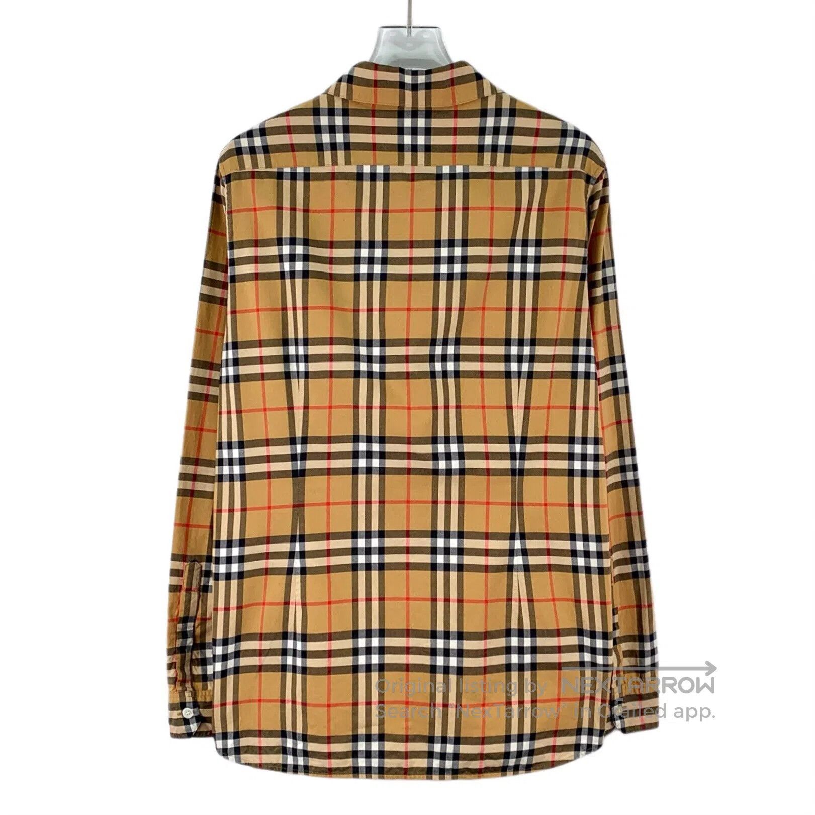 Burberry Burberry Brown classic plaid design cotton lapel long-slee Size US XS / EU 42 / 0 - 2 Thumbnail