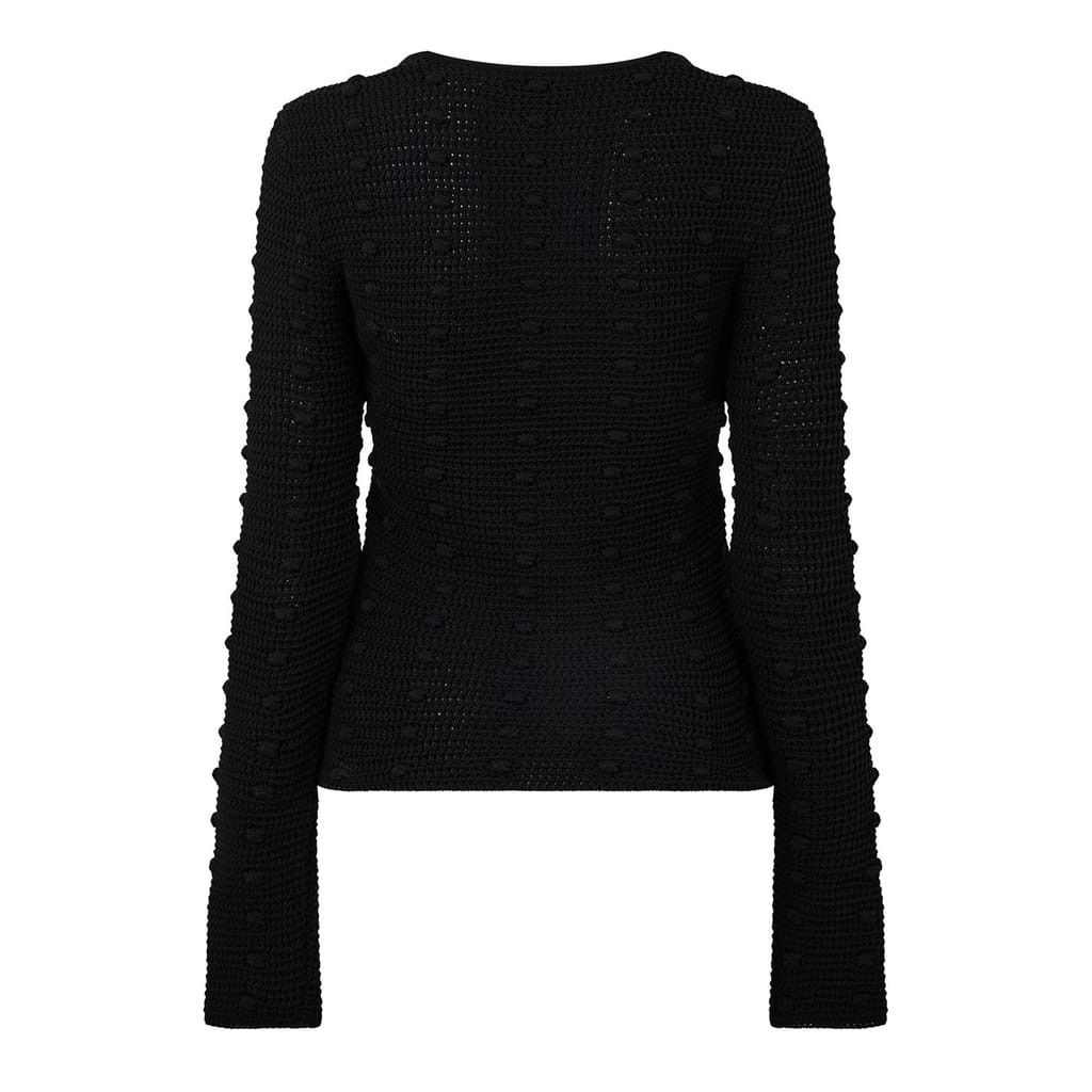 Bottega Veneta Bottega Veneta Scoop Neck Long Sleeve Sweater in Black Size XL / US 12-14 / IT 48-50 - 3 Thumbnail