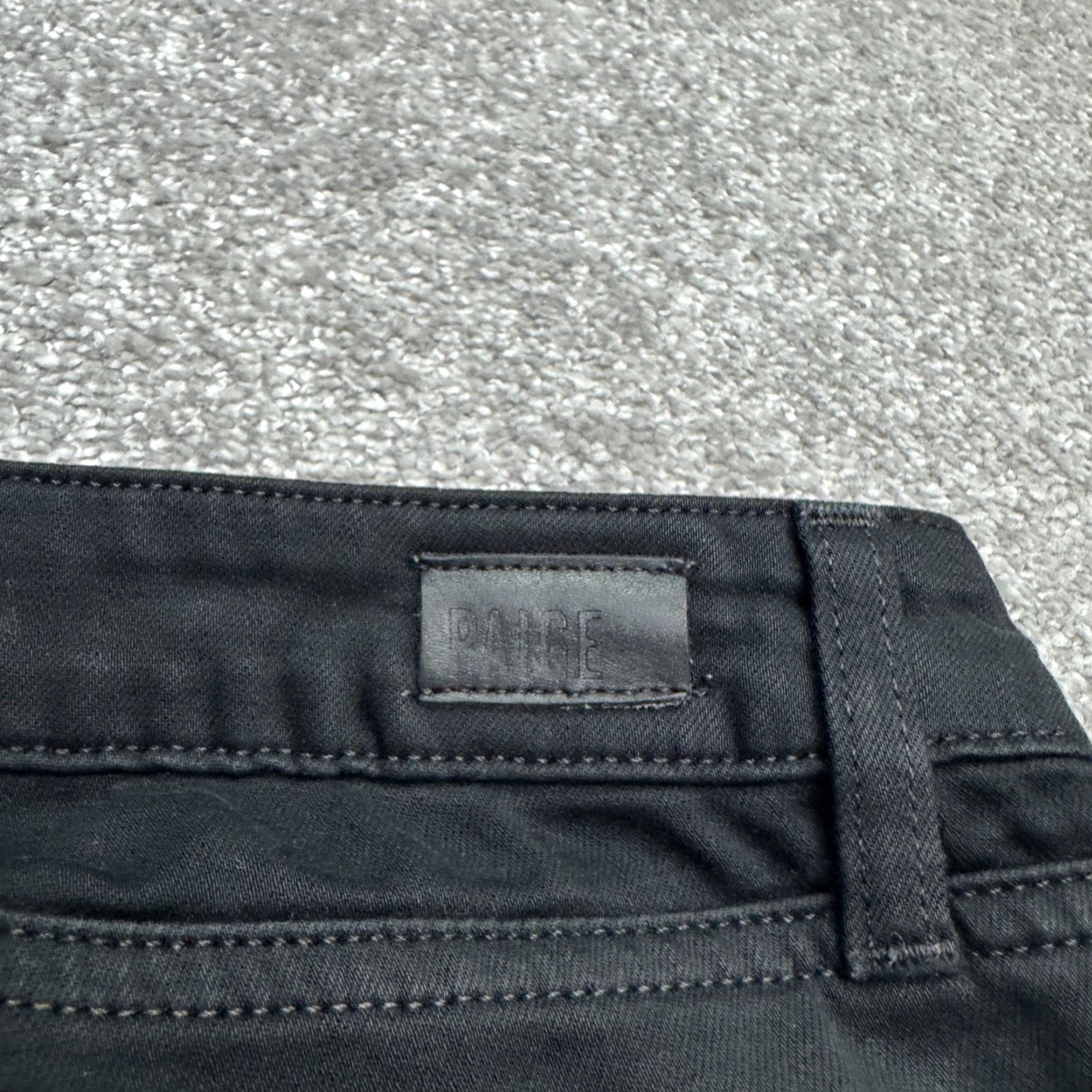 Paige Paige Skyline Skinny Denim Jeans Womens 26 Black Mid Rise Stretch Size 26" / US 2 / IT 38 - 7 Thumbnail