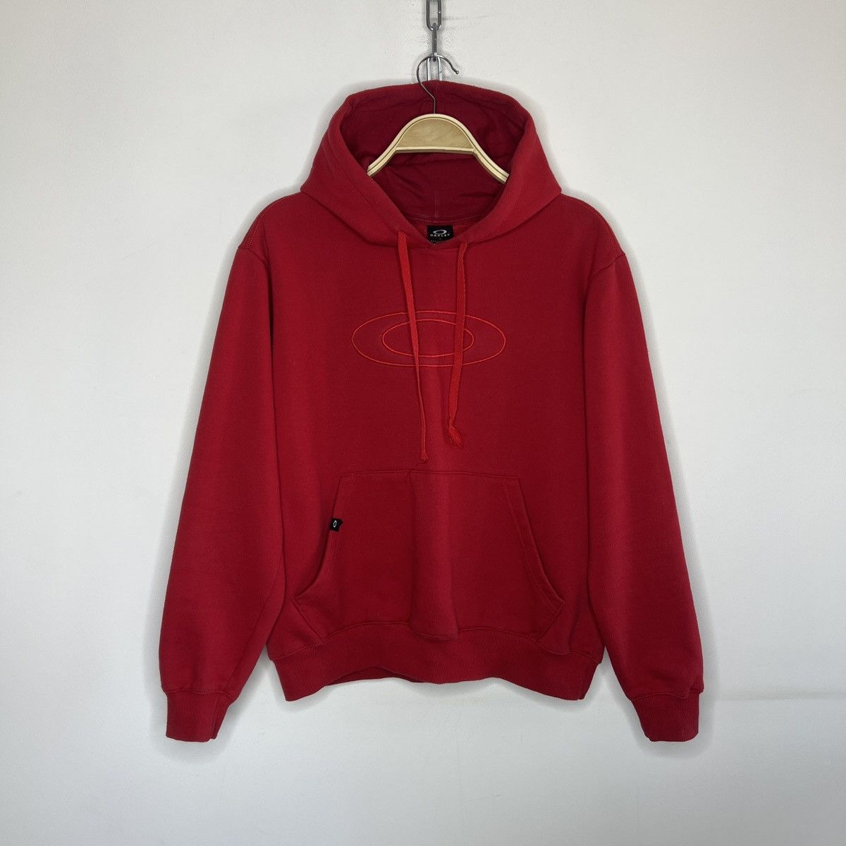 Vintage Oakley red hoodie ultra rare 90s Y2K