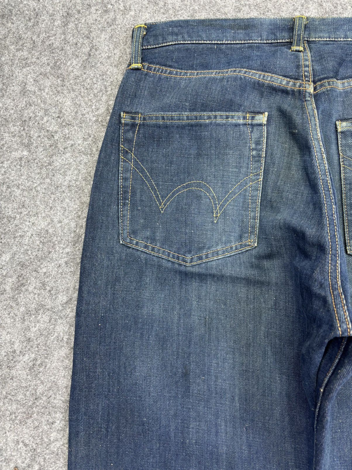 Edwin Vintage Wide Edwin 505 Green Selvedge Denim F800 Size US 31 - 8 Thumbnail
