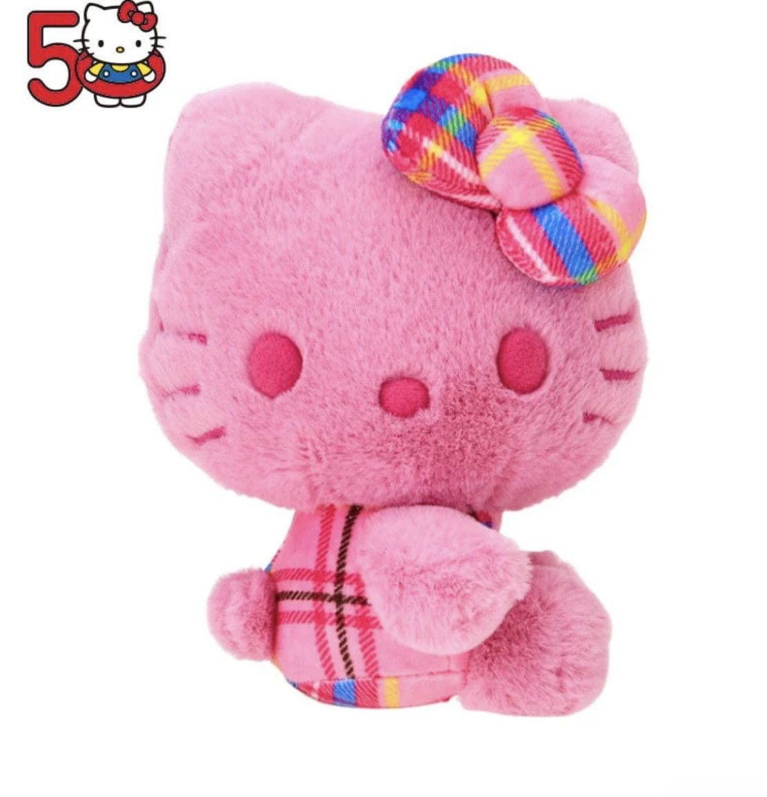Other Sanrio Hello Kitty 50th Anniv. Plush Mascot (Pink Tartan) Size ONE SIZE - 1 Thumbnail
