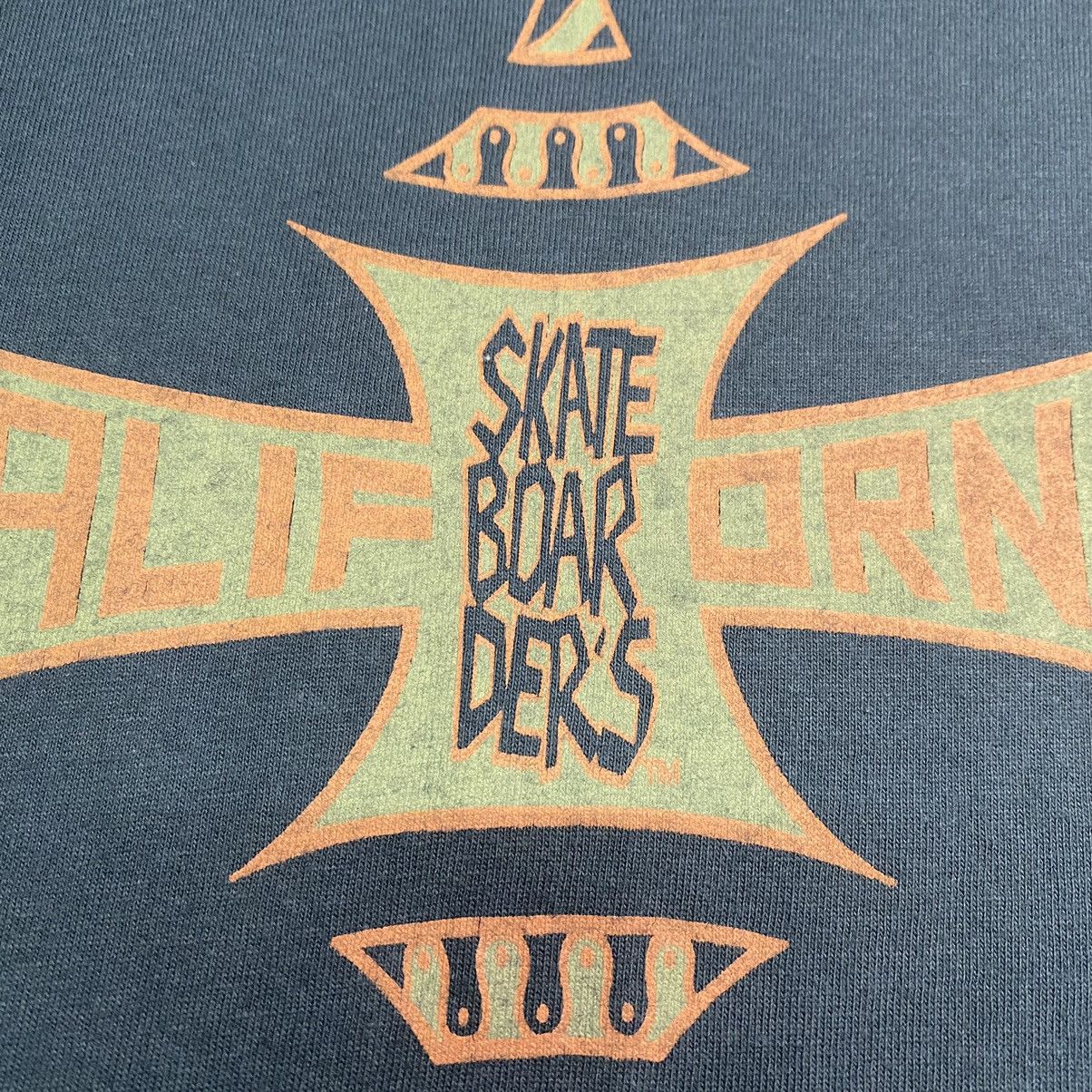 Vintage Vintage 90’s Skateboarder’s California Skate T Shirt Size US XXL / EU 58 / 5 - 11 Thumbnail