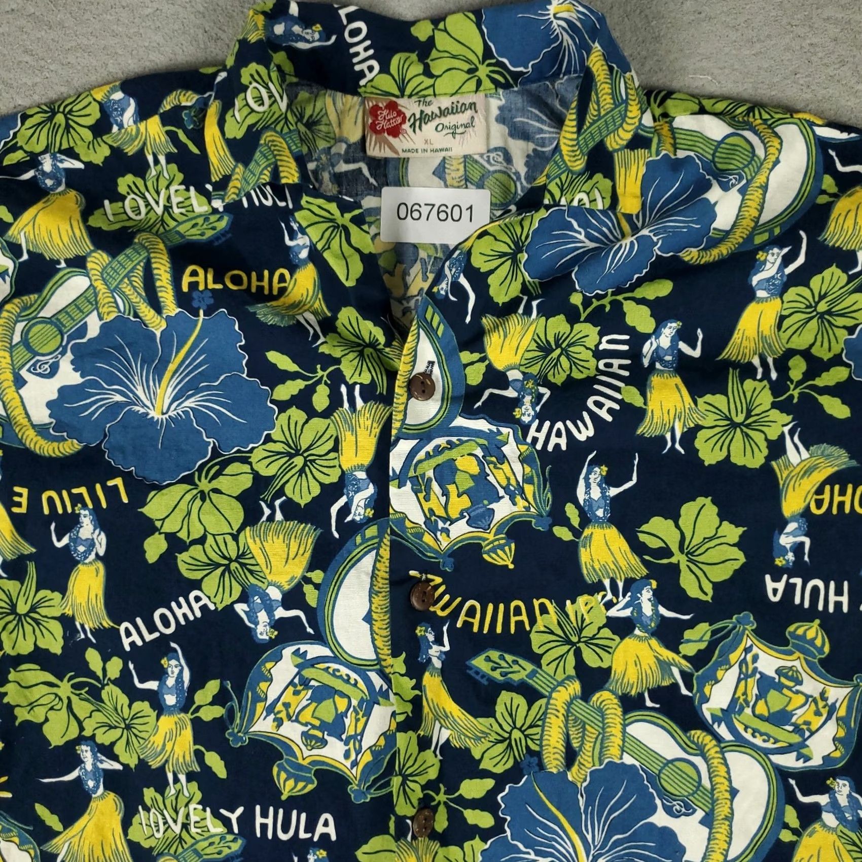 Hilo Hattie Hilo Hattie Shirt Mens XL Blue Floral Hawaiian Button Up Short Sleeve Size US XL / EU 56 / 4 - 2 Thumbnail