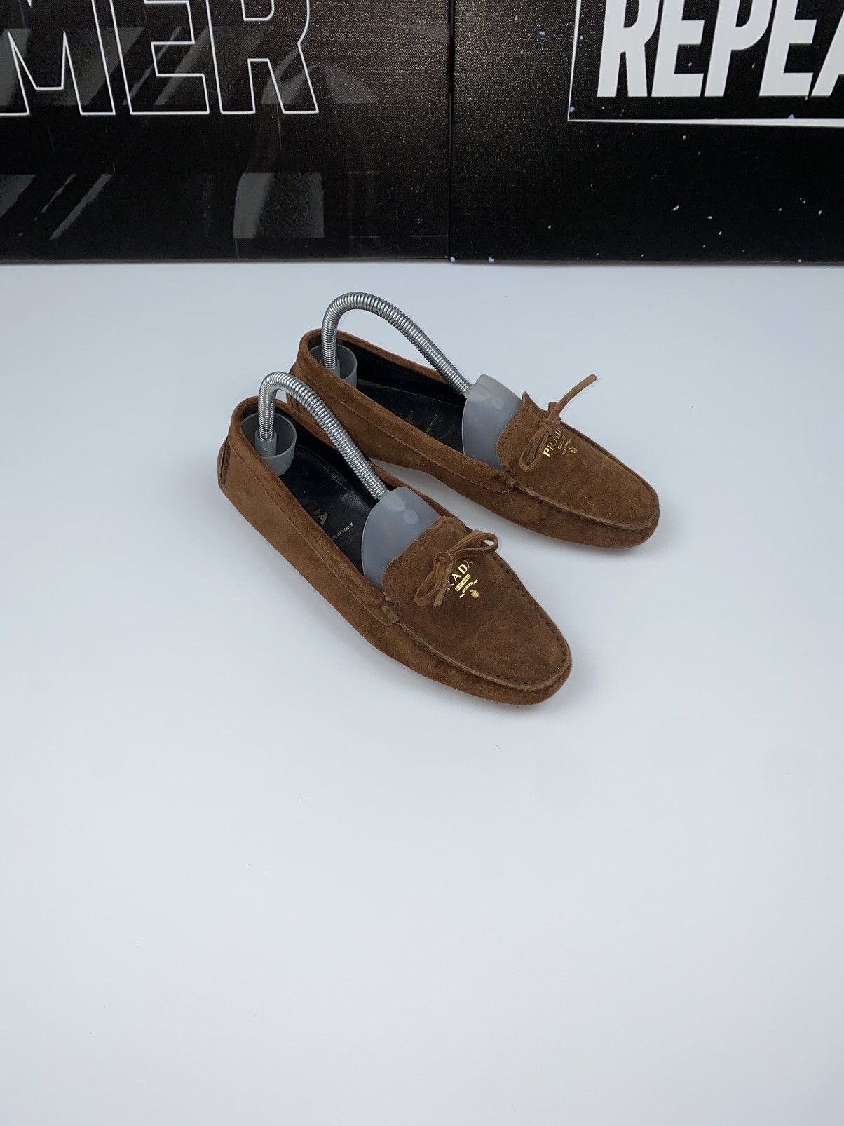Prada 🚨 Prada MILANO vintage brown leather suede driving shoes Size US 7.5 / IT 37.5 - 5 Thumbnail