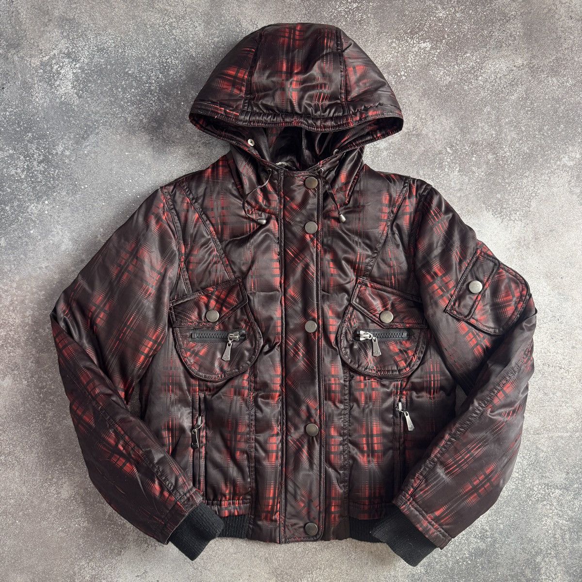 If Six Was Nine Avant Garde Vintage Y2K Faux Fur Puffer Down Bomber Jacket Size US M / EU 48-50 / 2 - 1 Thumbnail
