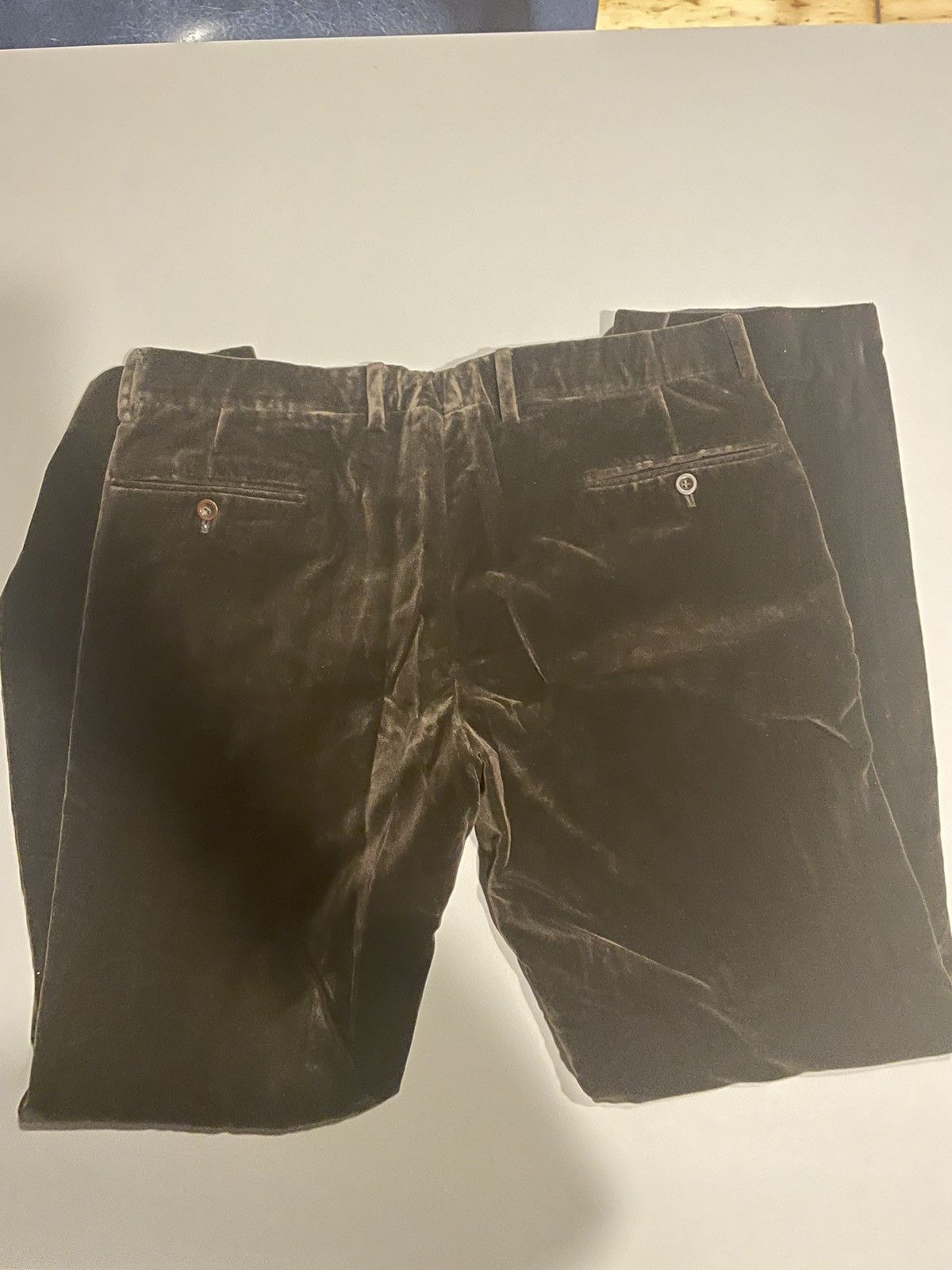 Hermes Hermes brown velvet. Size US 34 / EU 50 - 2 Thumbnail