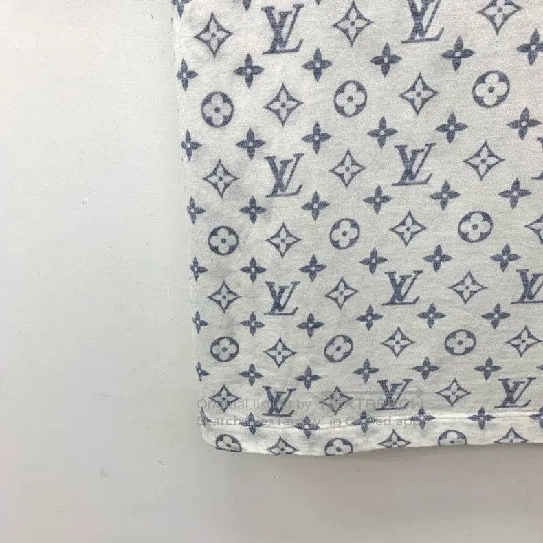 Louis Vuitton Louis Vuitton White Logo Print Short Sleeve T. Size US L / EU 52-54 / 3 - 4 Thumbnail