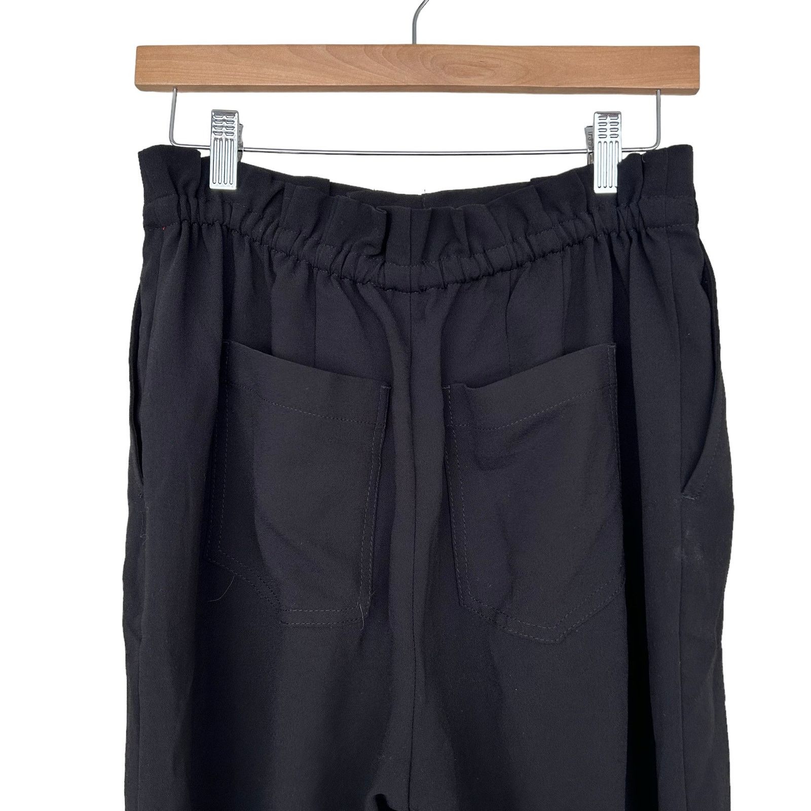 Madewell Madewell Black Drapey Drawstring Paperbag Pants Sz 4 Size 27" / US 4 / IT 40 - 7 Thumbnail
