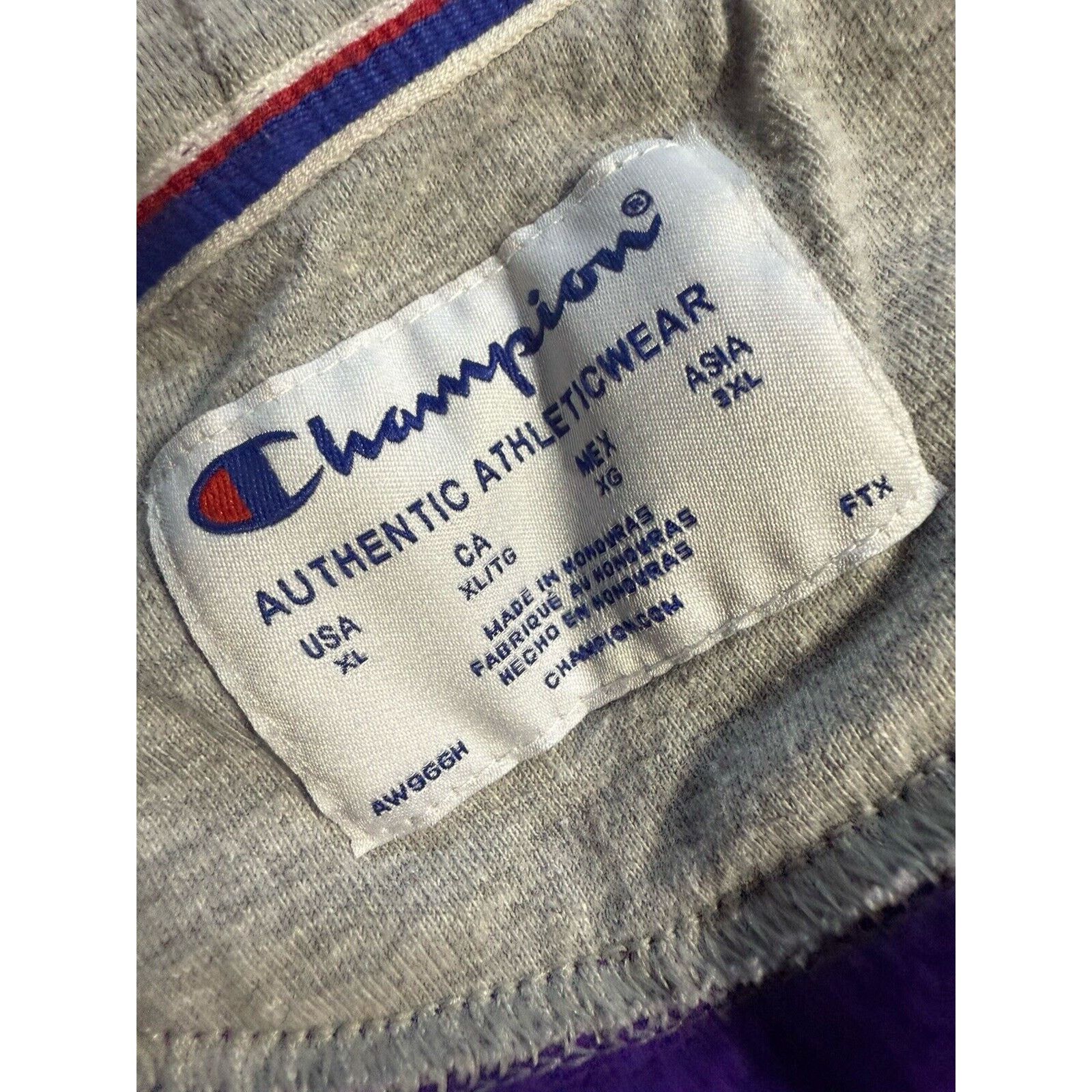 Champion Champion Reverse Weave Purple Embroidered Hoodie Size XL Size US XL / EU 56 / 4 - 5 Thumbnail
