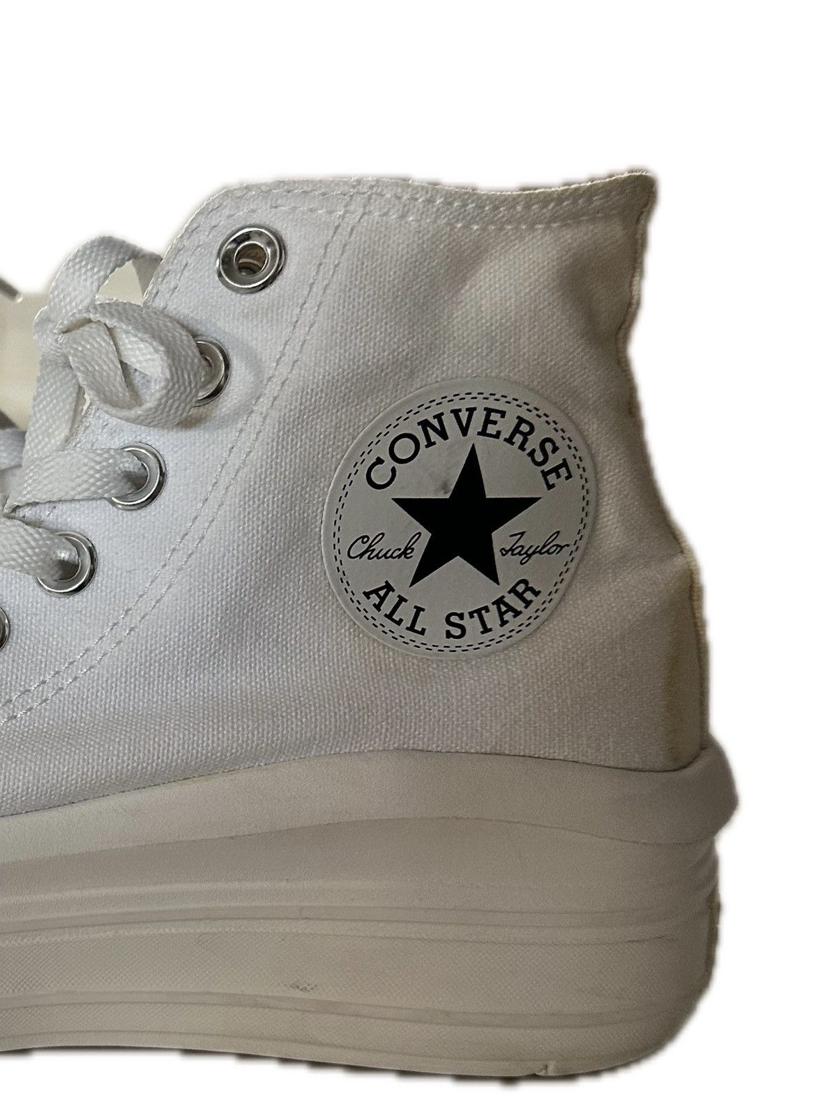 Converse Converse Chuck Taylor All Star Hi Top Platform Shoe White 7 Size US 7 / IT 37 - 5 Thumbnail