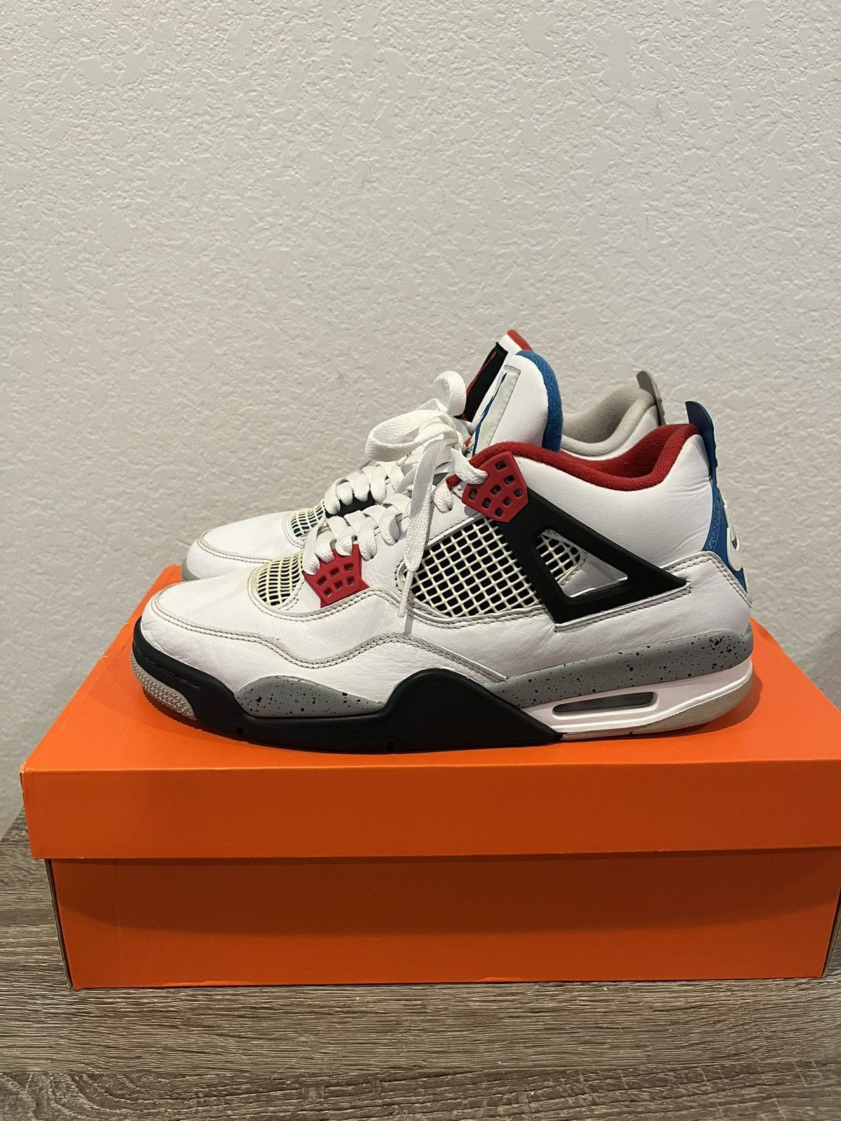 Jordan Brand × Nike Air Jordan 4 Retro What The 2019 Size US 9.5 / EU 42-43 - 2 Thumbnail
