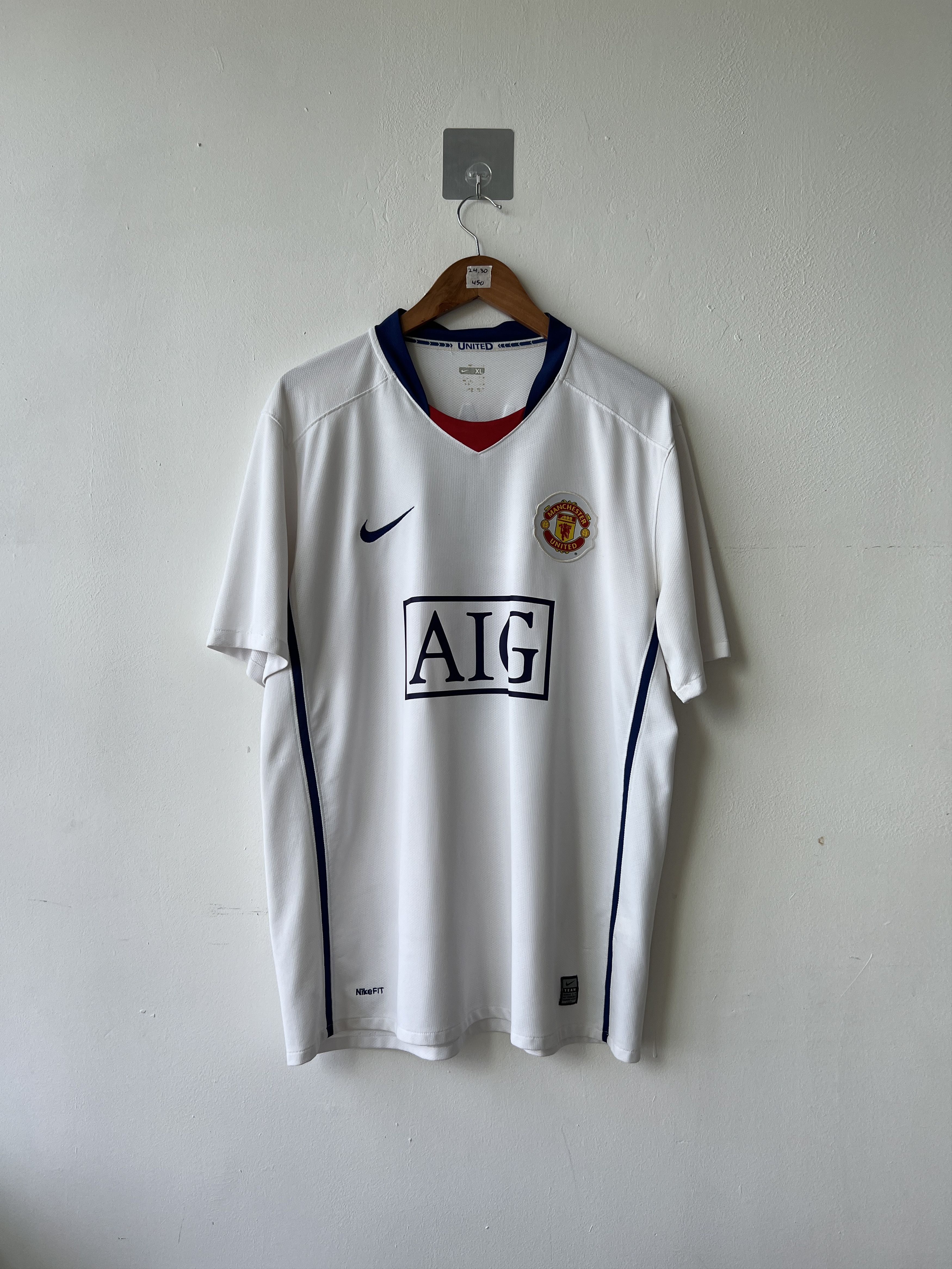 Nike (XL) Manchester United 2008-10 Away Shirt Ronaldo #7 Kit Size US XL / EU 56 / 4 - 2 Thumbnail