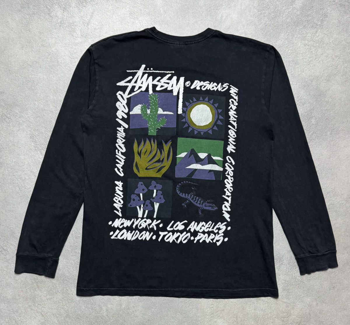 Stussy Stussy High Desert Pigment Dyed Double Sided Print T-Shirt Size US M / EU 48-50 / 2 - 1 Thumbnail