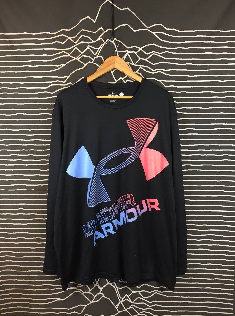 Under Armour Under Armour Big Logo Loose Fit Long Sleeve Performance Tee Size US XXL / EU 58 / 5 - 2 Thumbnail