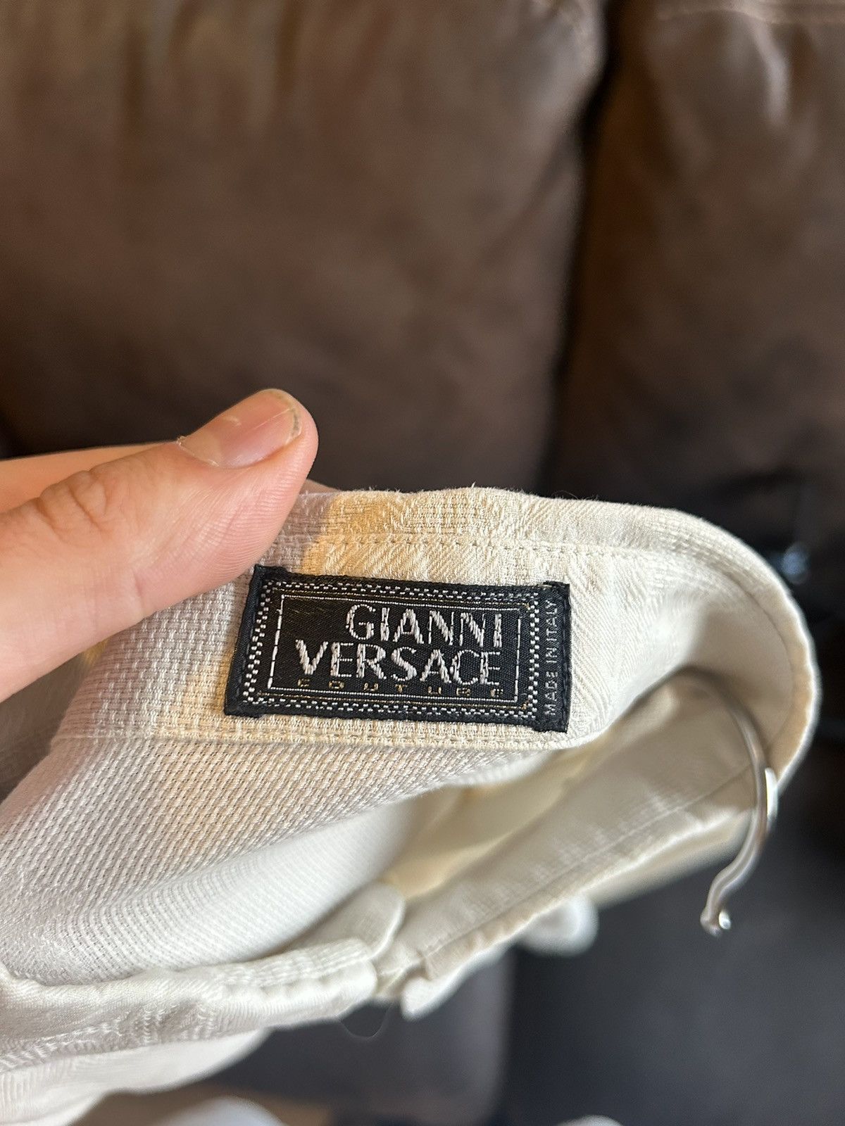 Versace Gianni Versace Leaf Pattern Shirt Size US L / EU 52-54 / 3 - 10 Thumbnail