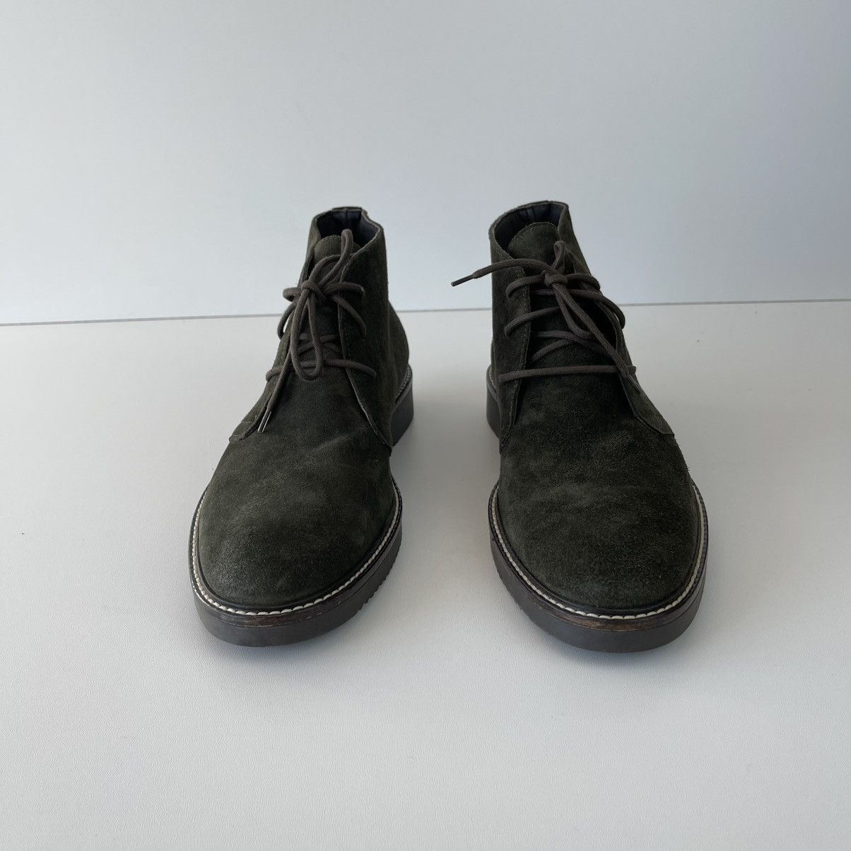 Bruno Magli Bruno Magli Sebastiano Desert Leather Boots Green MB2SEBP1 Size US 13 / EU 46 - 3 Thumbnail