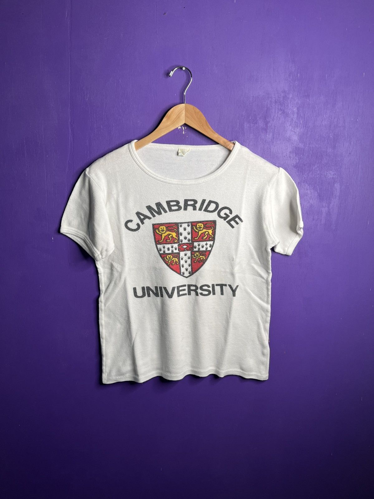 Vintage Vintage 70s Cambridge university crest logo t-shirt Size US M / EU 48-50 / 2 - 1 Thumbnail