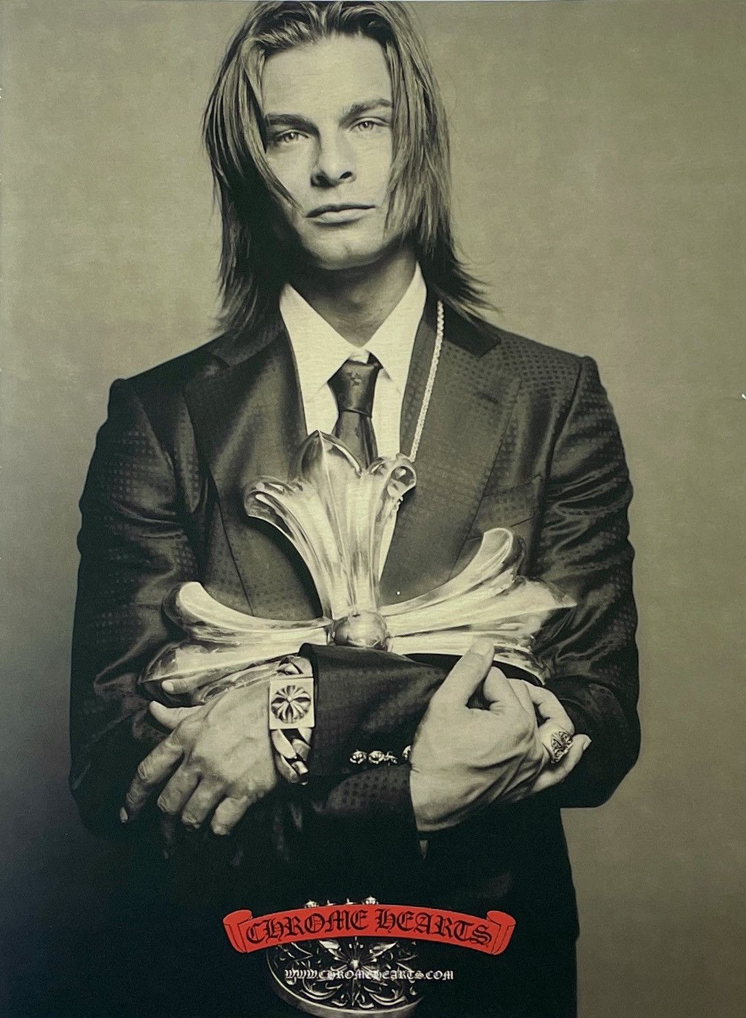 Chrome Hearts × Vintage Chrome Hearts vintage photo Poster framed 9x11 Size ONE SIZE - 2 Thumbnail
