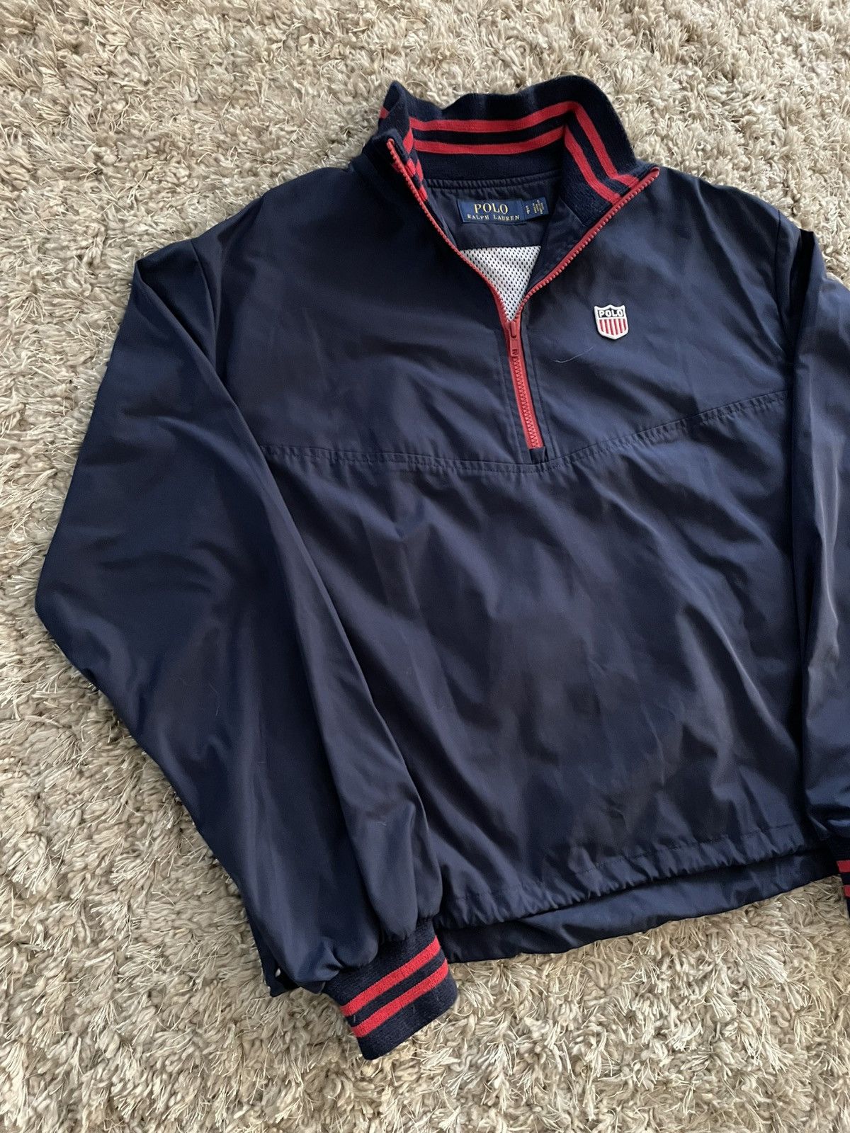 Polo Ralph Lauren Navy Polo Ralph Lauren Rowing 1/4 Zip Size US S / EU 44-46 / 1 - 2 Thumbnail